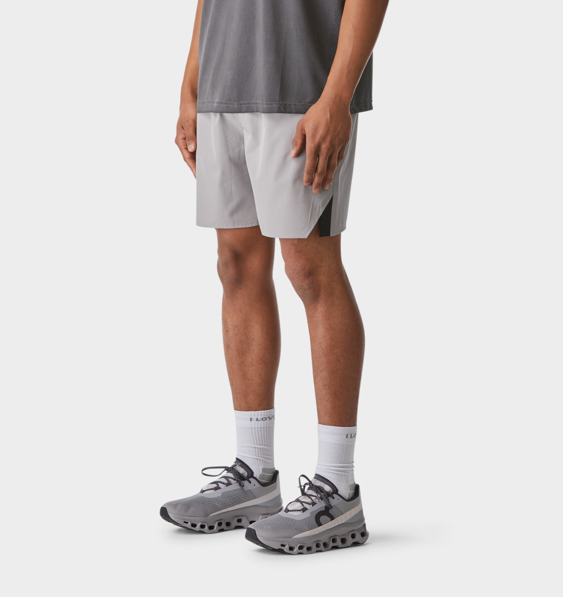 Active 7 Inch Short - Light Grey