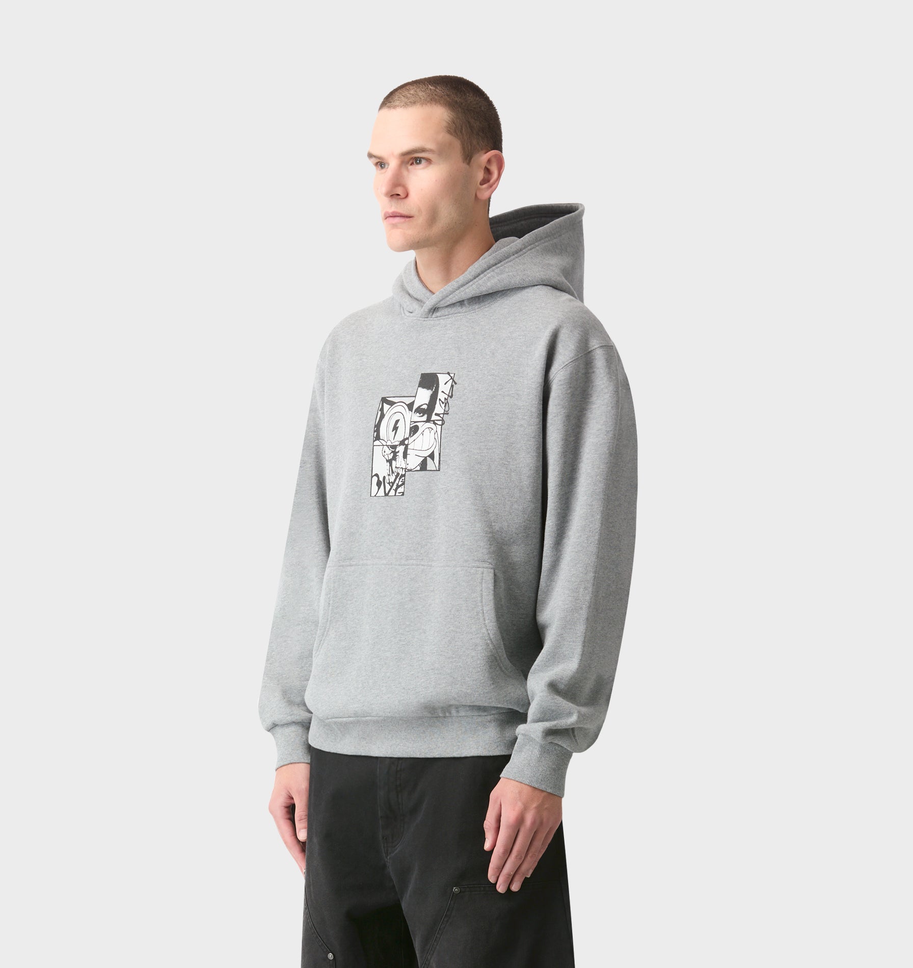 Dissected Uniform Hood - Grey Marle