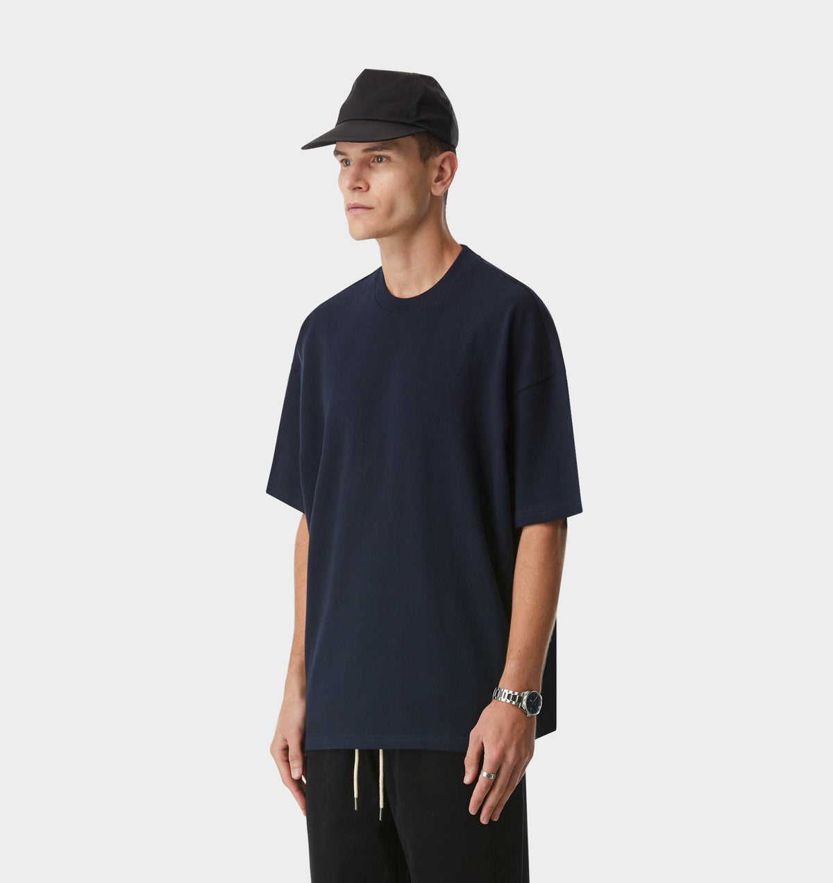 Heavy Box Tee - Midnight Navy