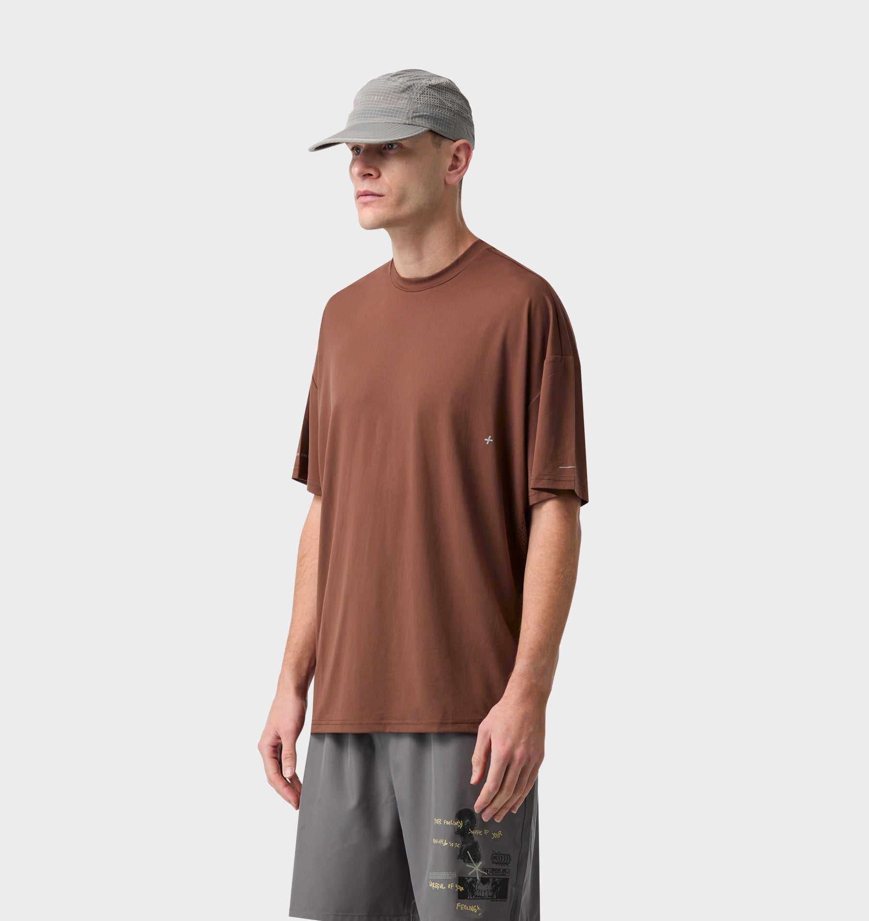 Active Box Tee - Chestnut