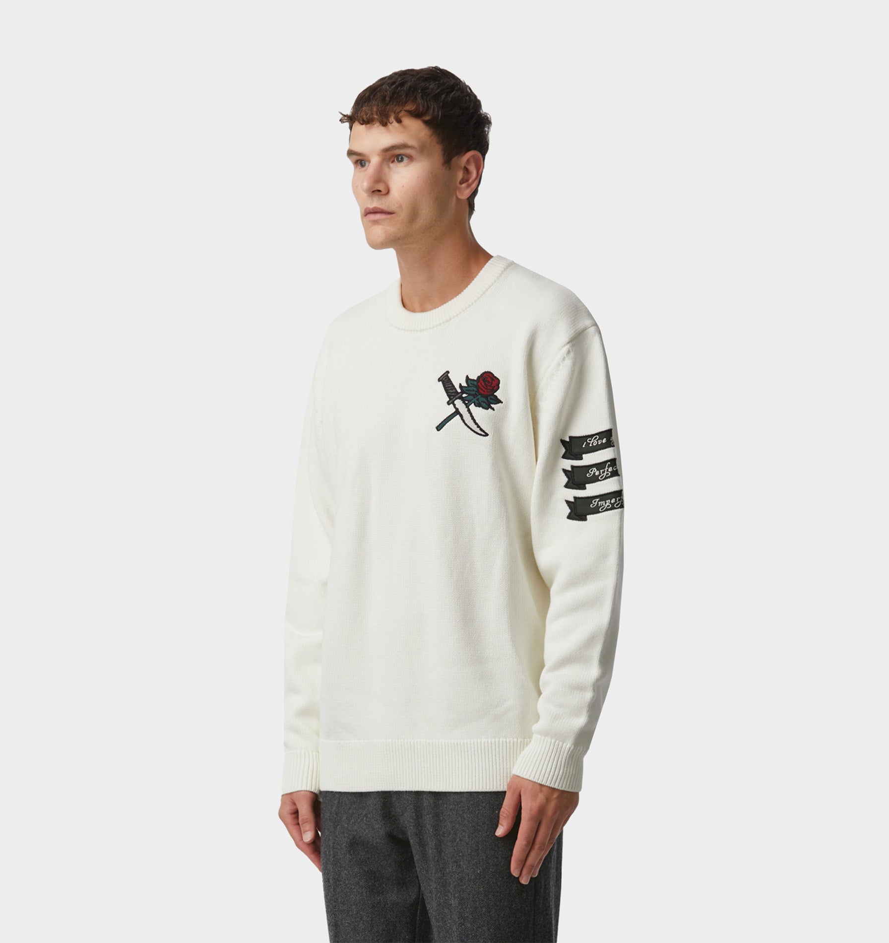 Rose and Dagger Knit Sweater - Off White