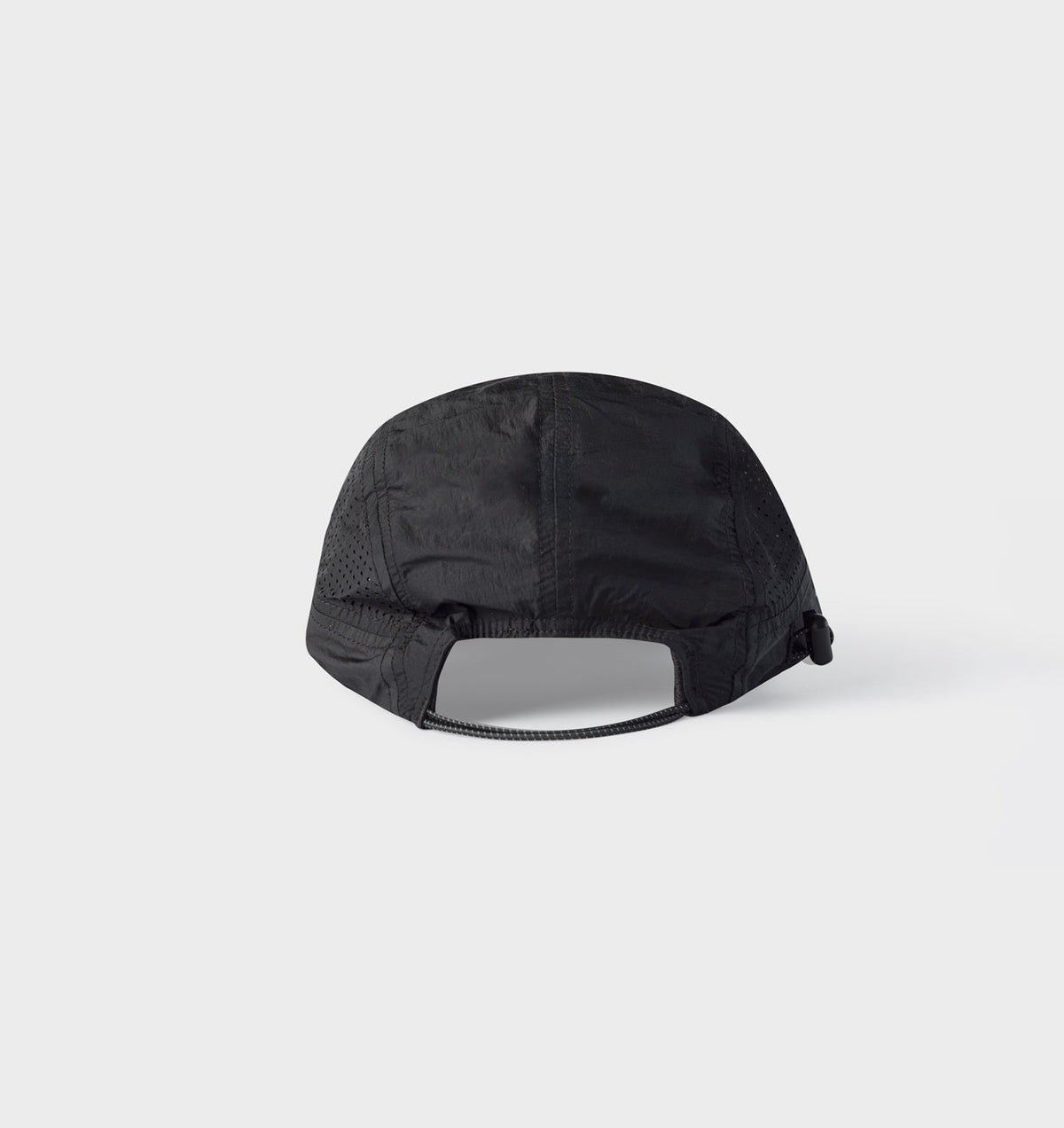 Active 5 Panel Cap - Black Crinkle