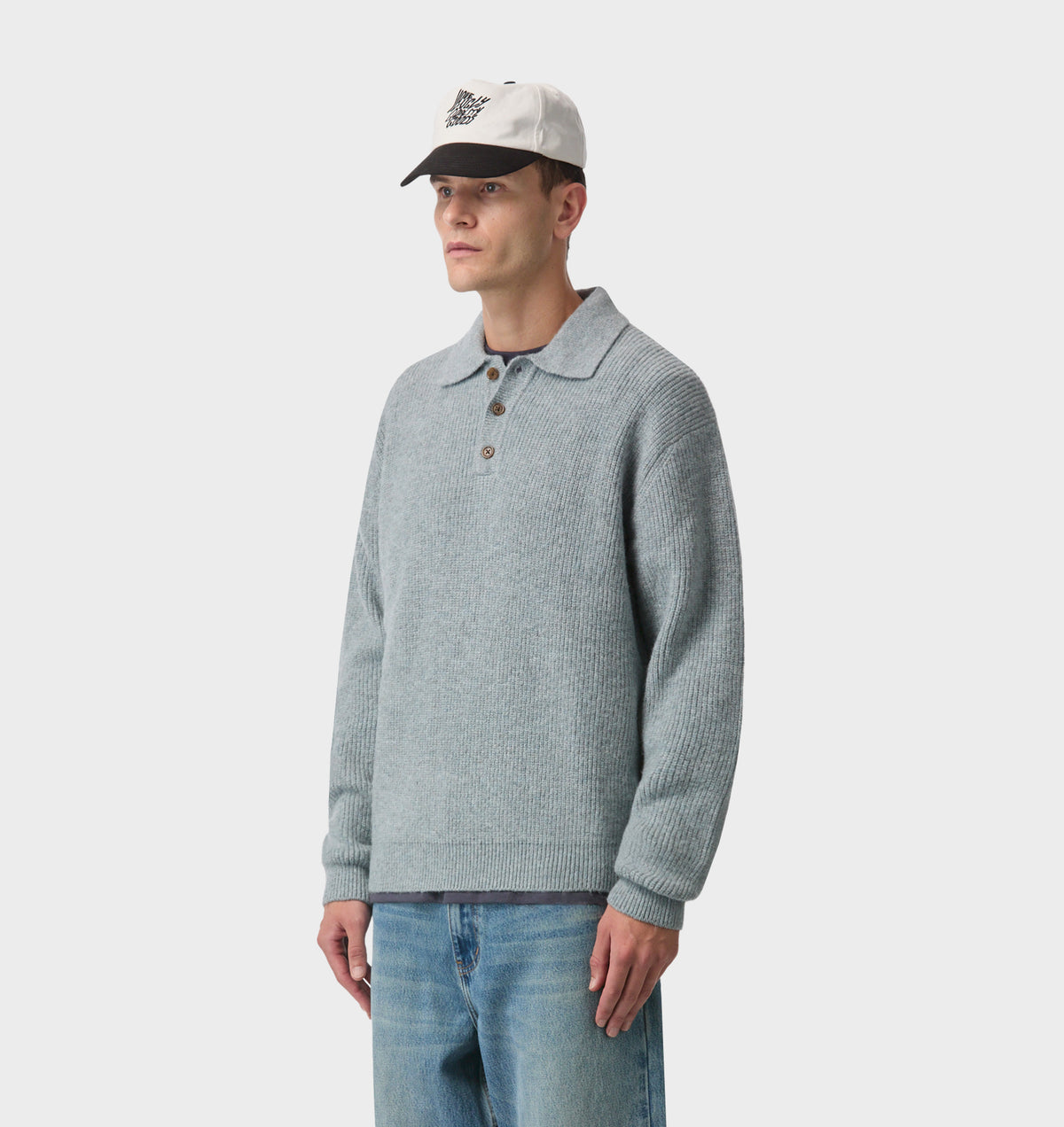 Knit Aldern Pullover - Oil Blue