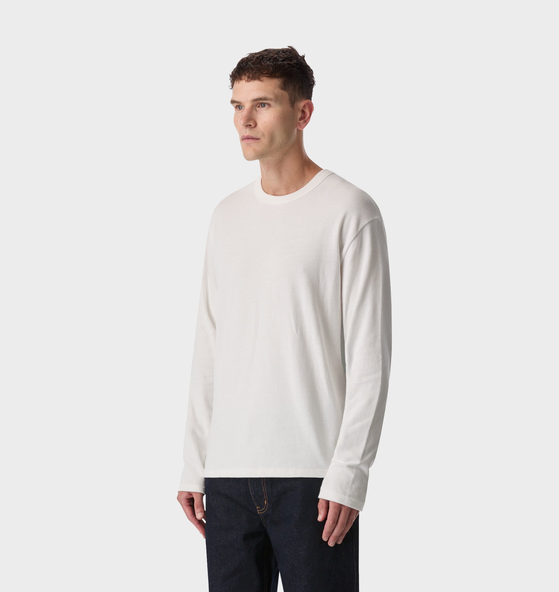 Heavy LS Tee - Vintage White