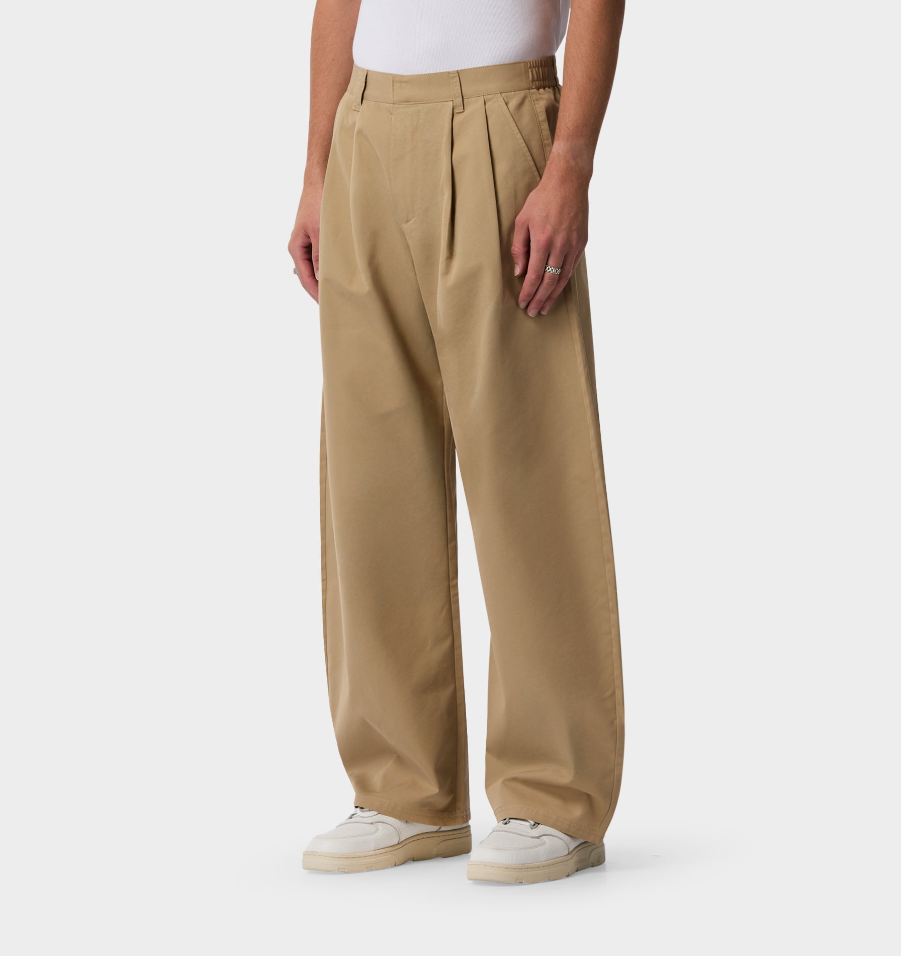 Balloon Pleat Pant - Beige
