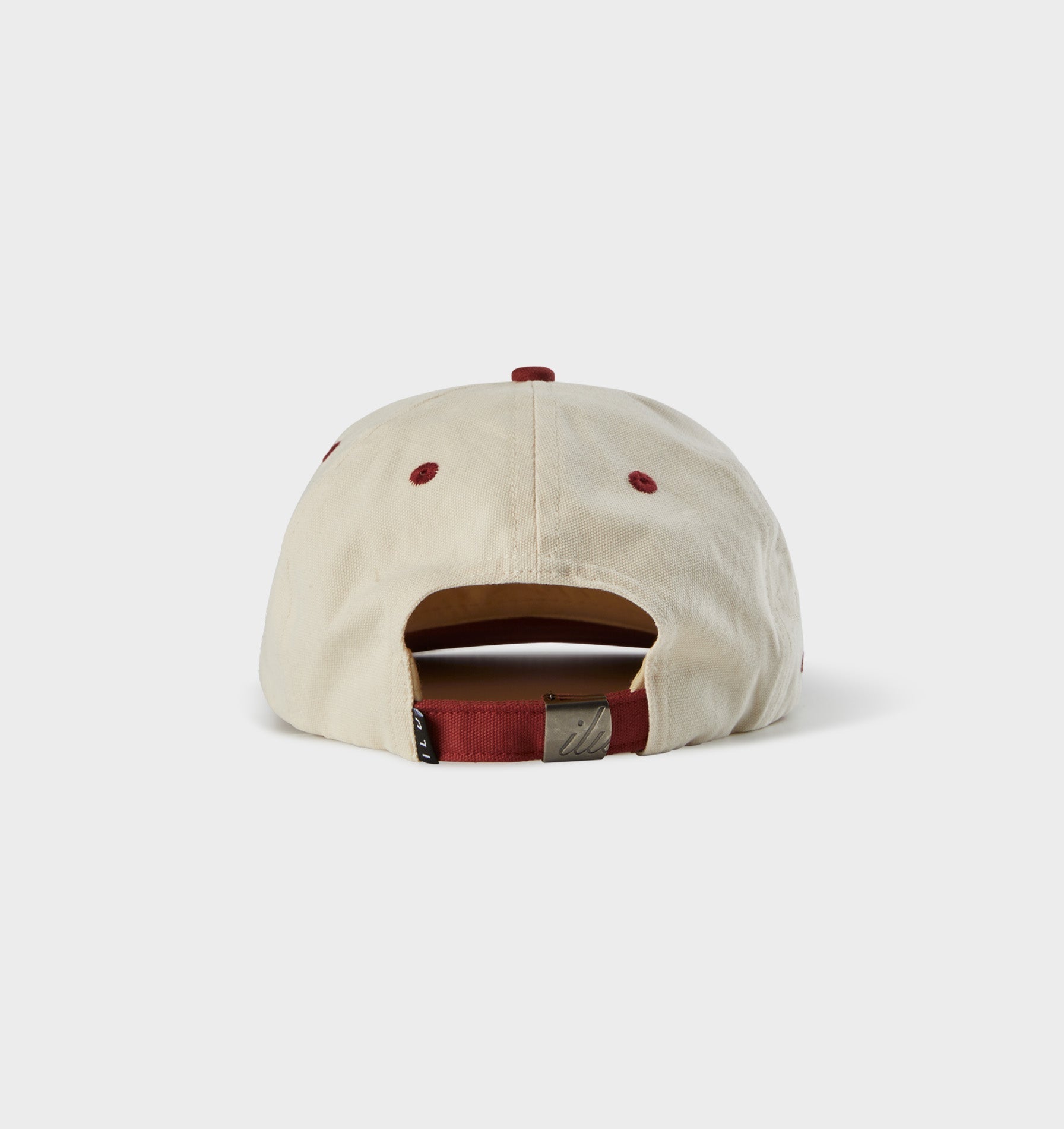 Finlay Cap - Off White/Brick Red