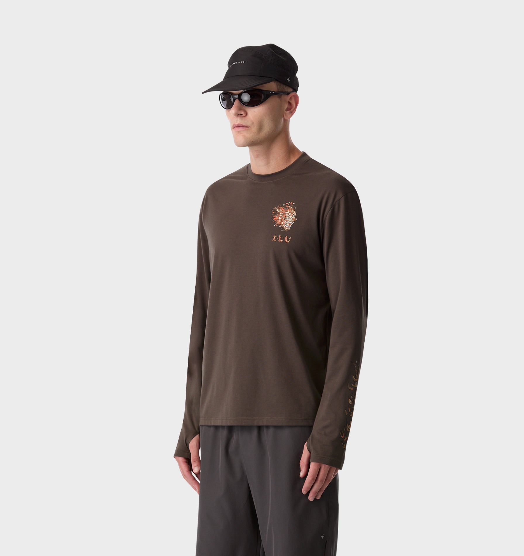 Firebird Active LS Top - Washed Espresso