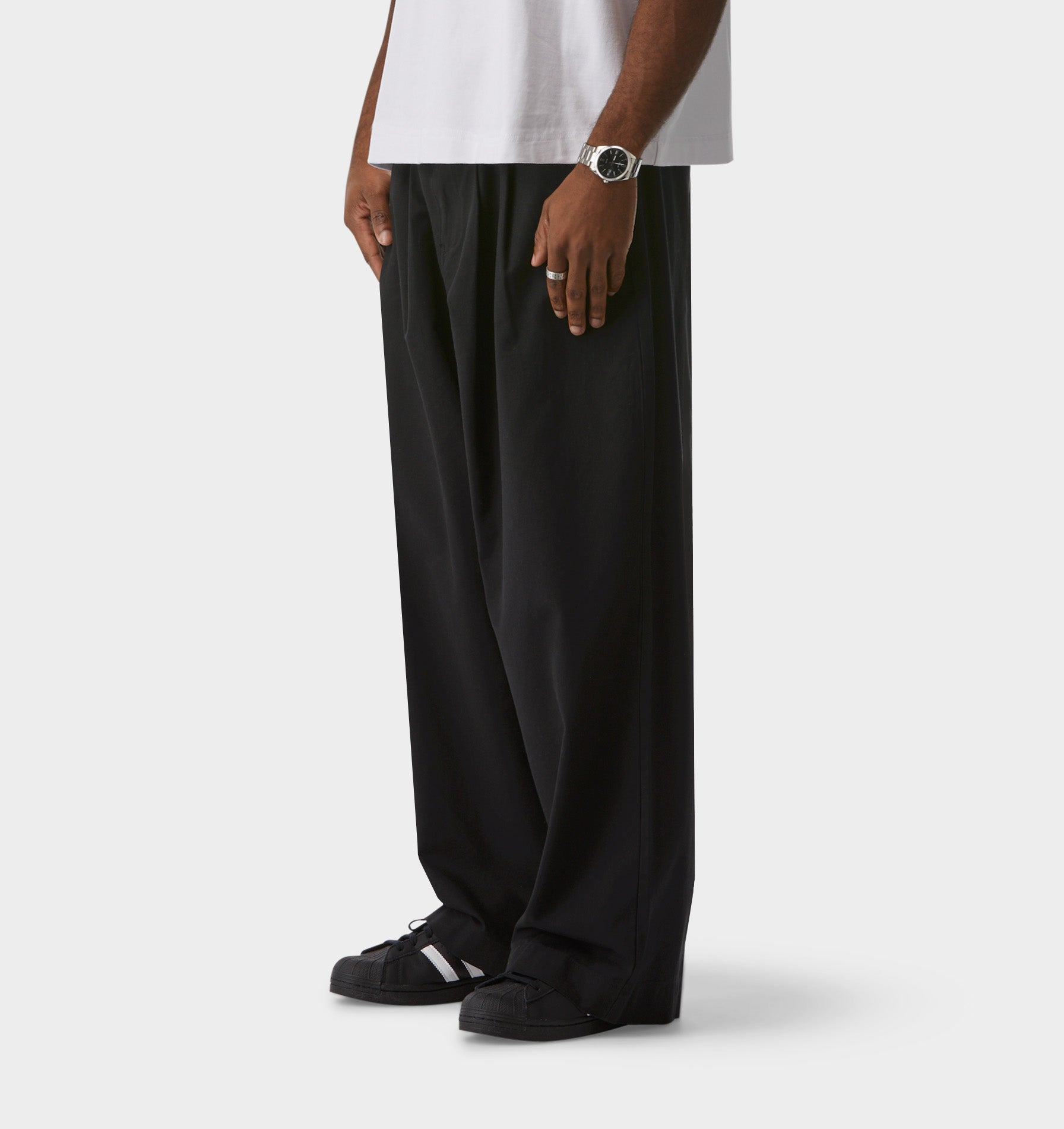 Otto Pleated Pant - Black