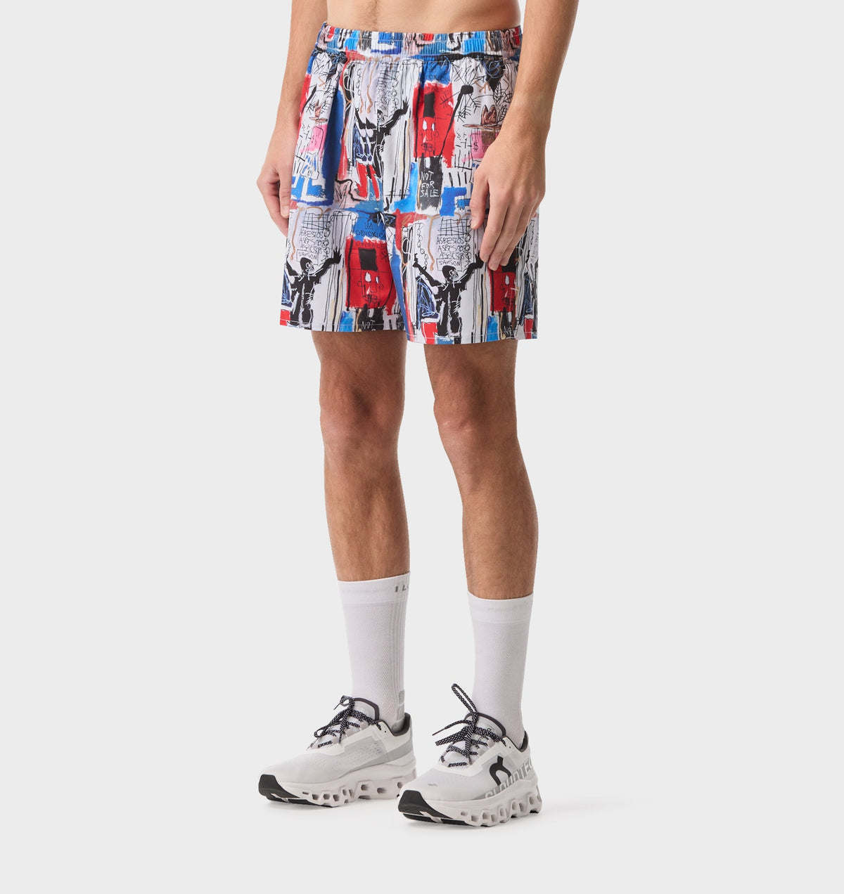 Basquiat Obnoxious Active 5 Inch Core Short - Blue / Red