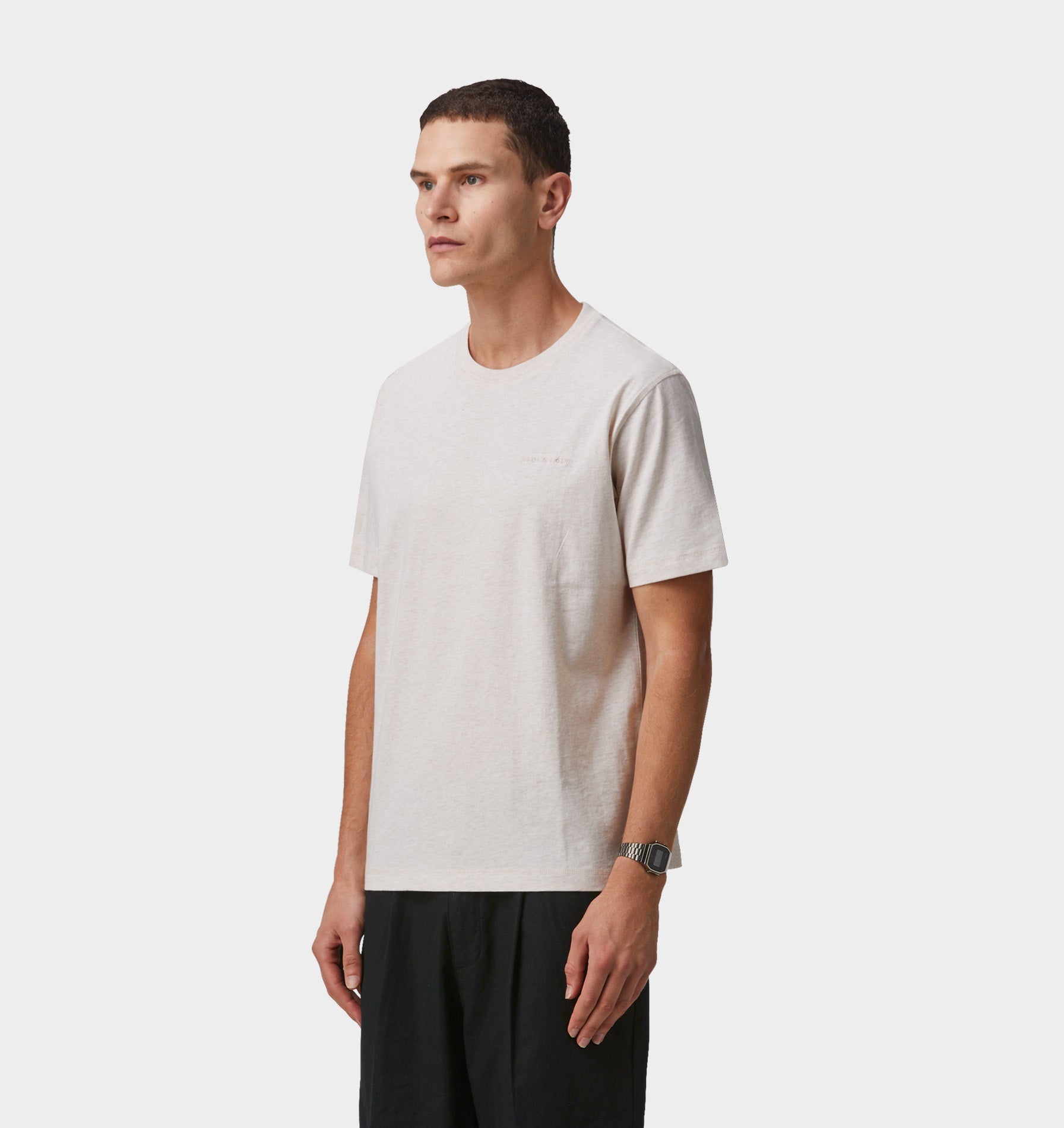 Jeremy Slim Tee - Oatmeal