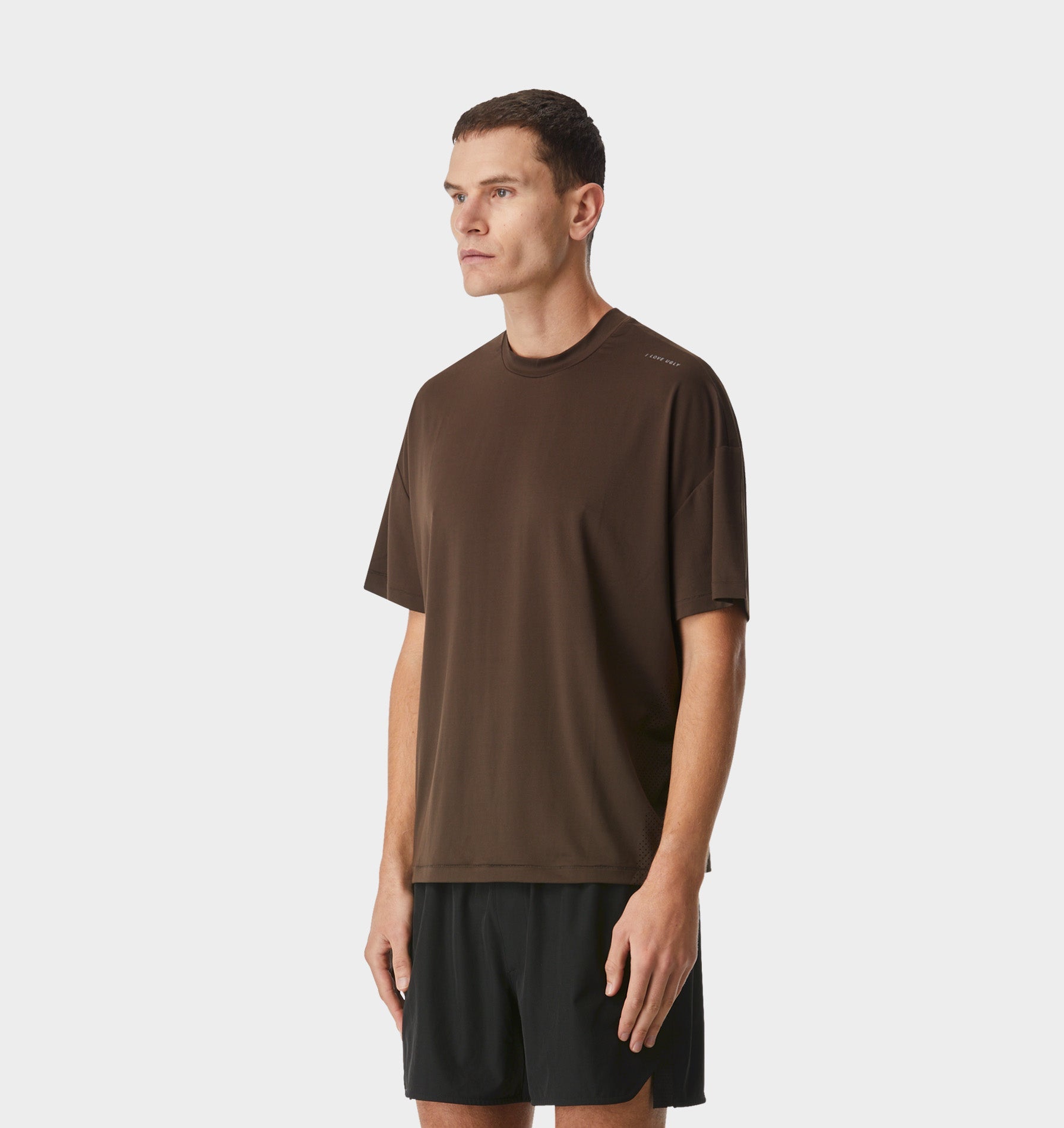 Active Lewi Cropped Tee - Espresso