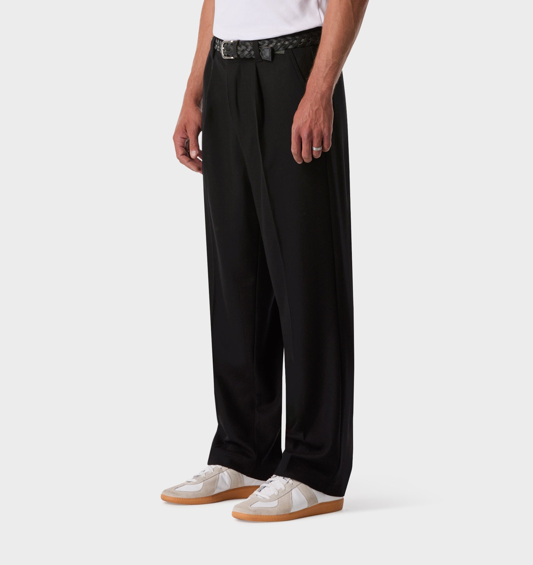 Winston Pant - Black Wool
