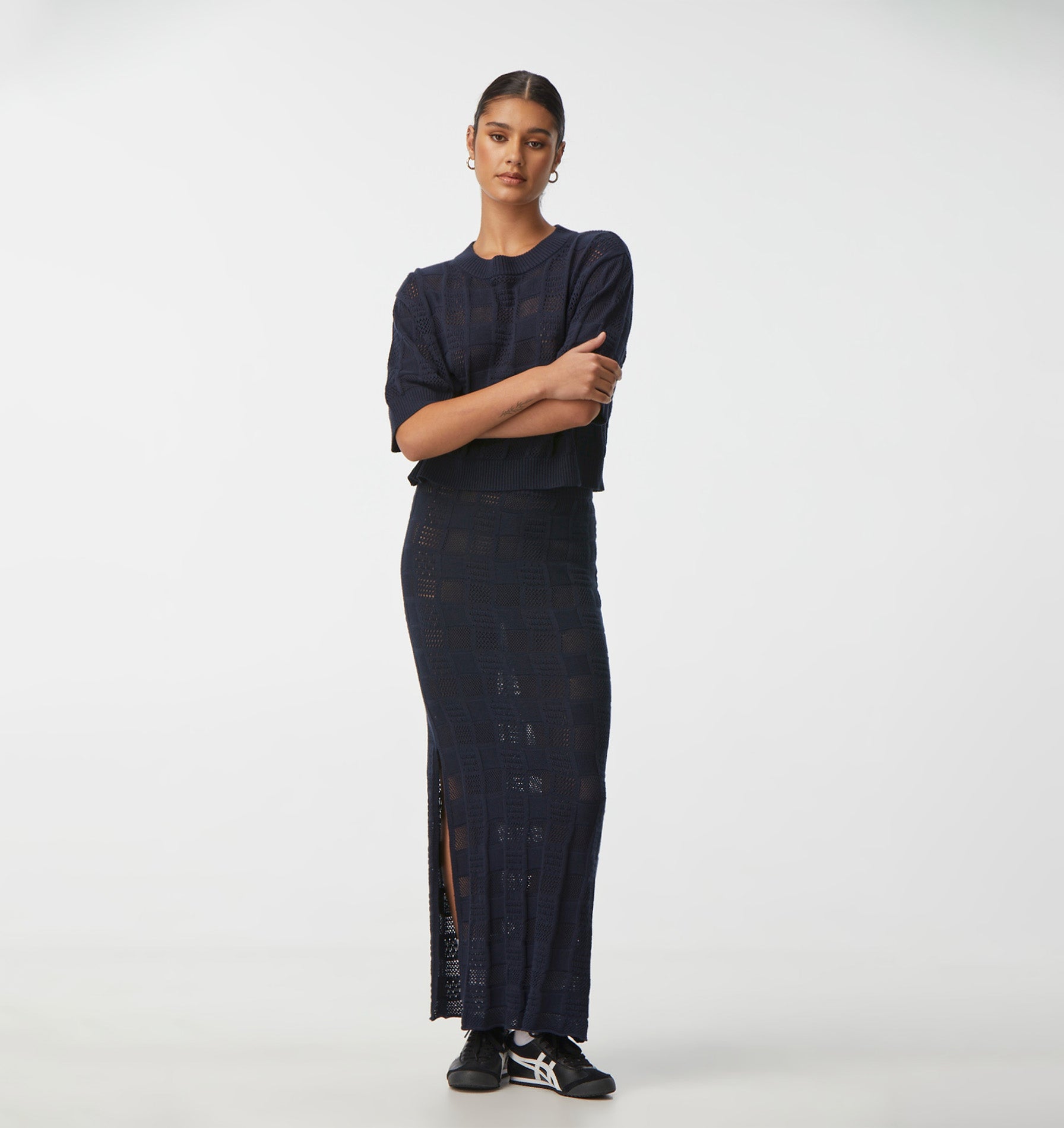 Mon Knitted Skirt - Navy