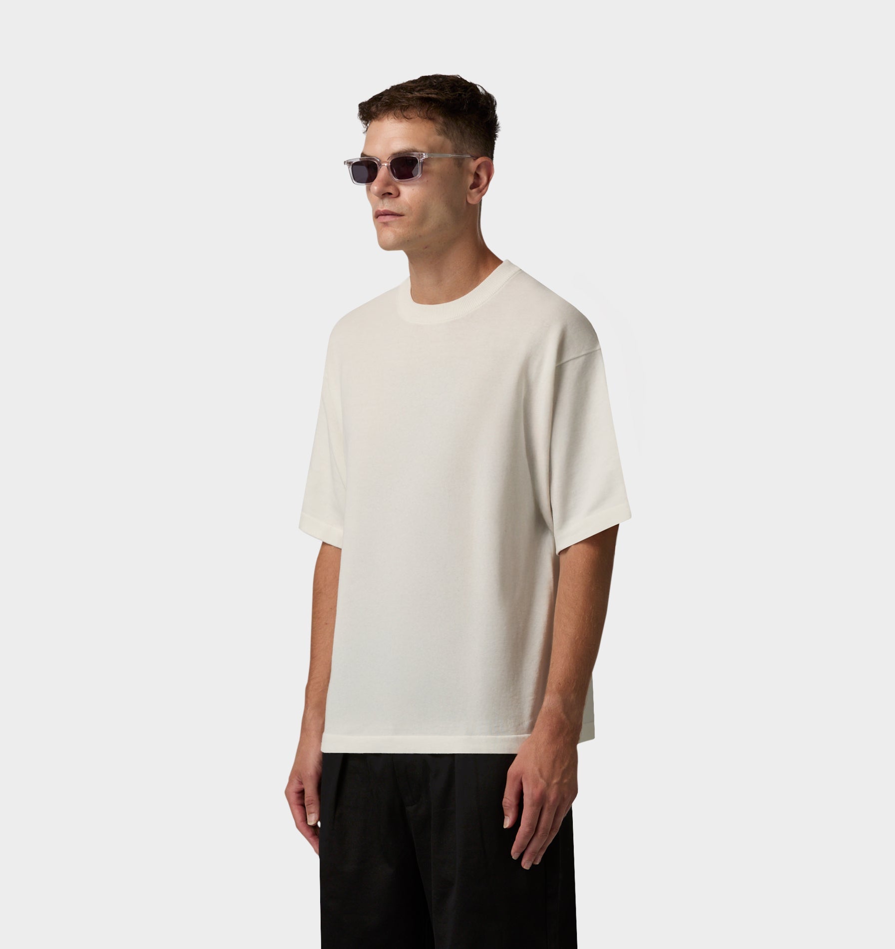 Knit Tee - White