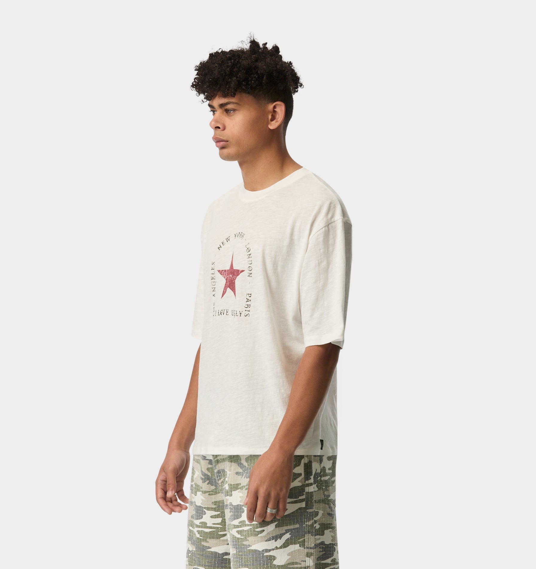Stardom Slub Isaac Tee - White