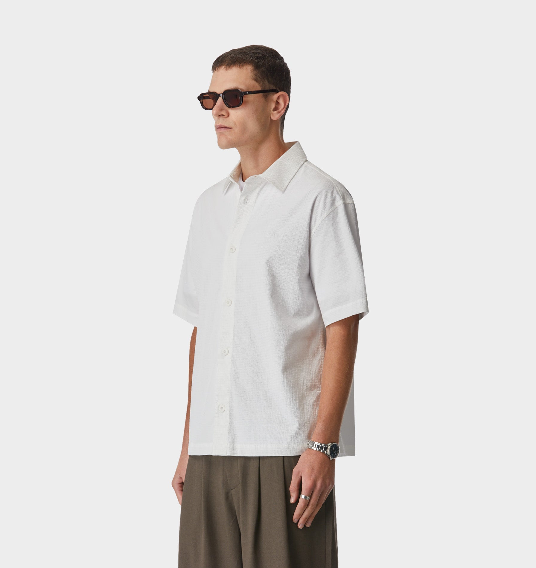 Dawson Boxy SS Shirt - White