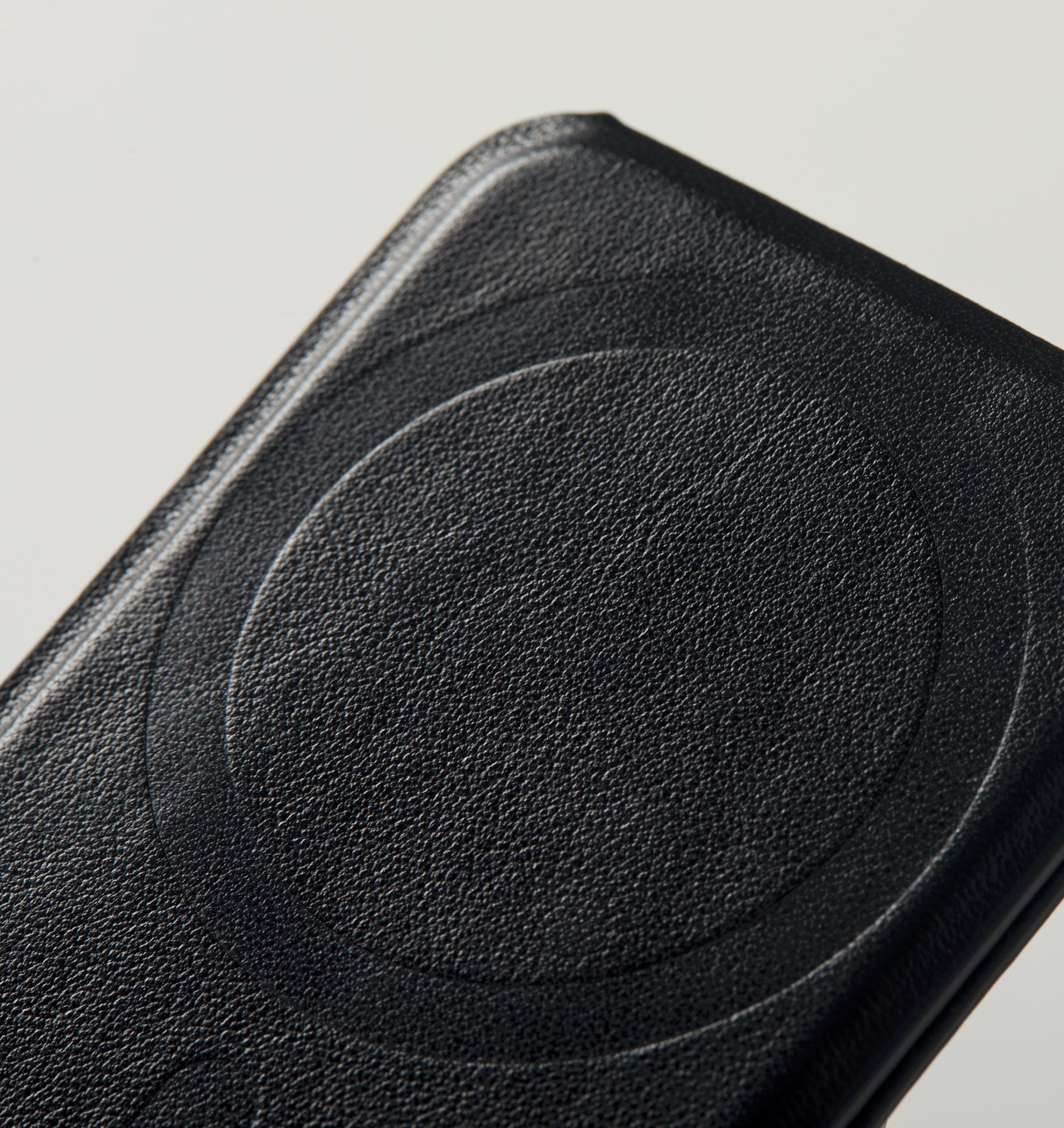 Leather Mag-Safe Card Holder - Black