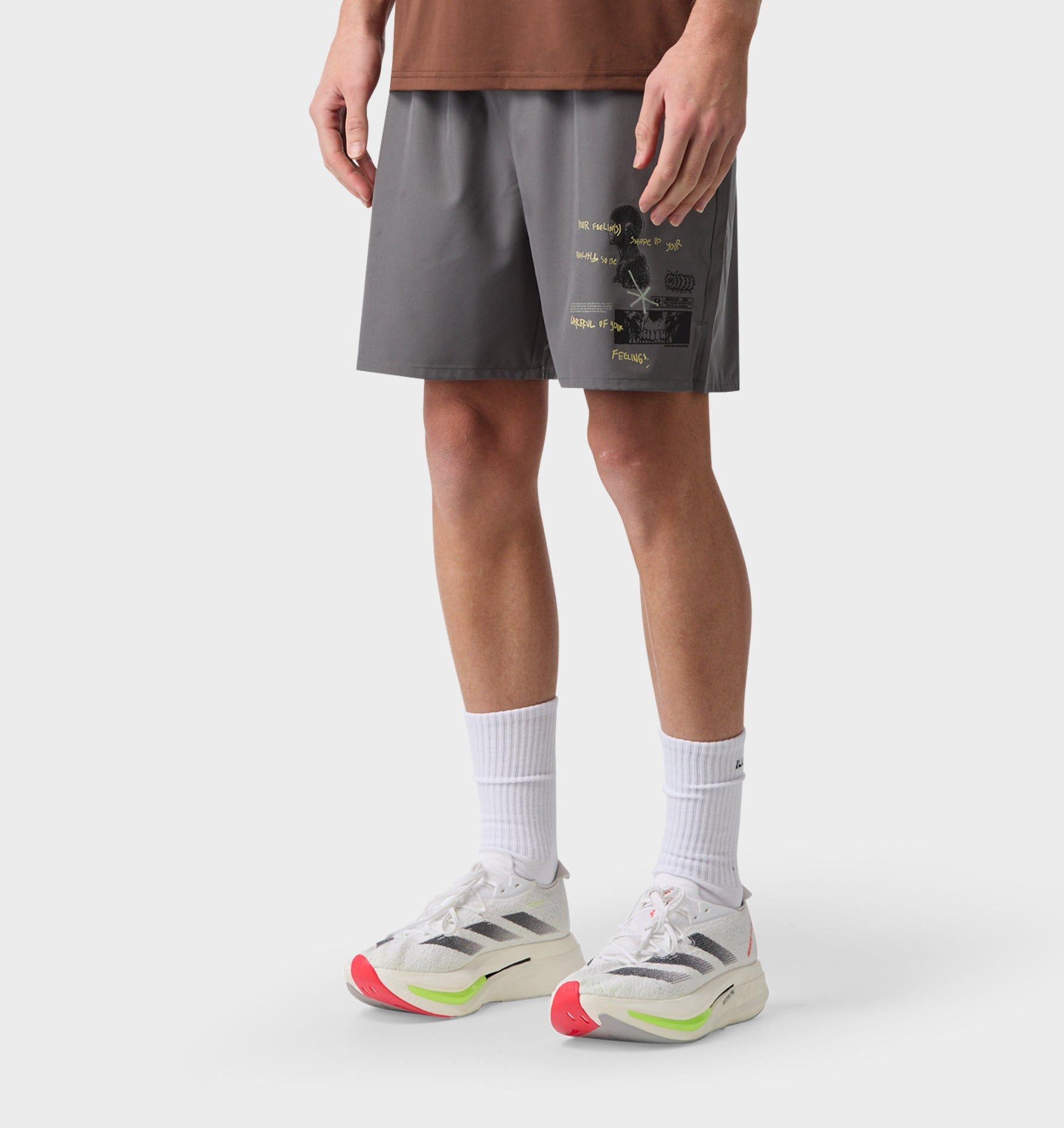 State Of Mind Active Core 7 Inch Short - Cobblestone
