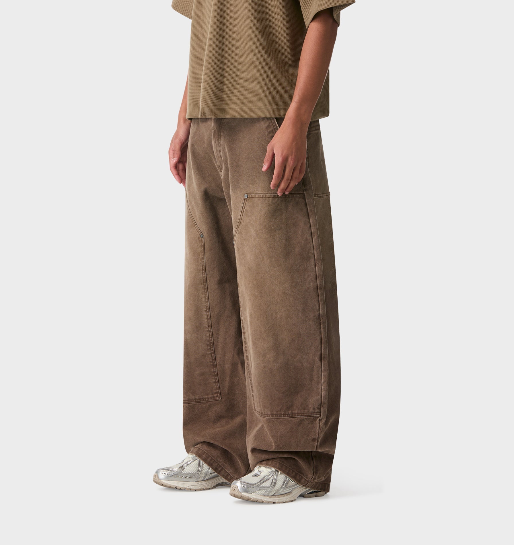 Balloon Double Knee Pant - Vintage Brown