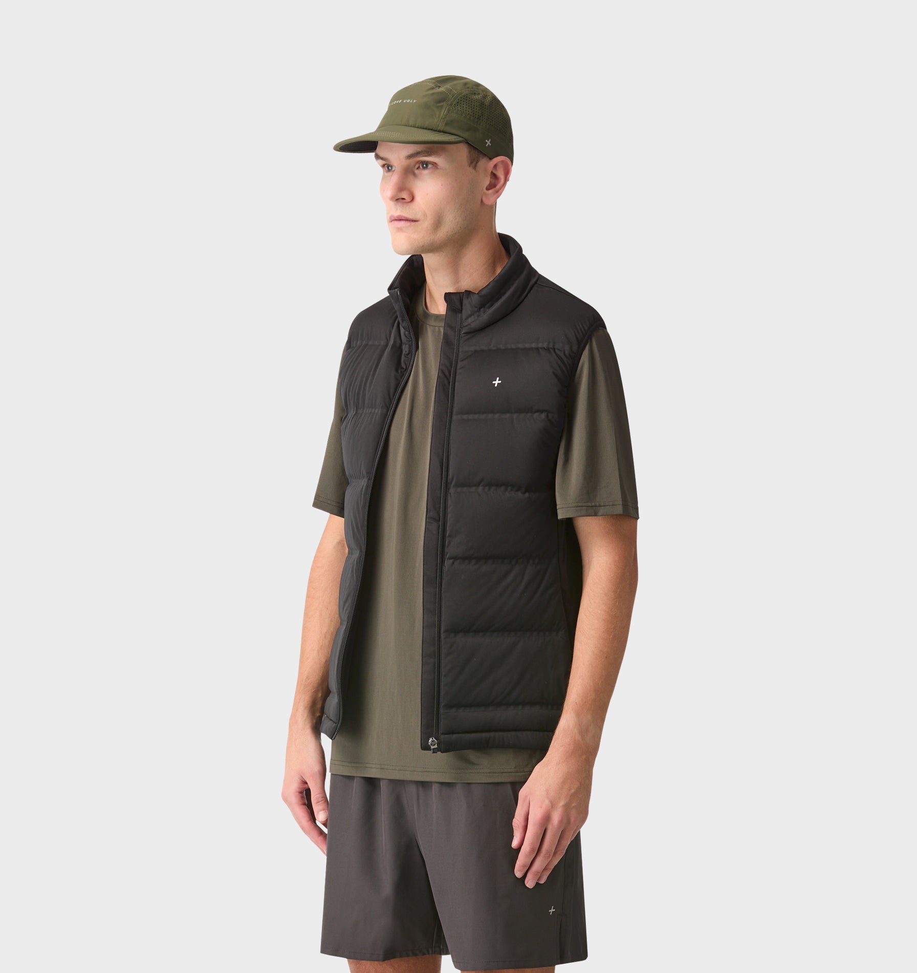 Active Quilted Vest - Black