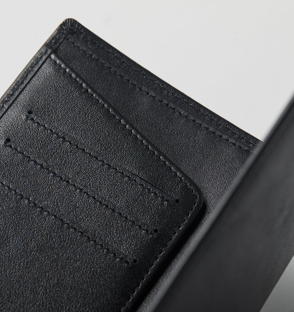 Leather Passport Holder/Luggage Tag - Black