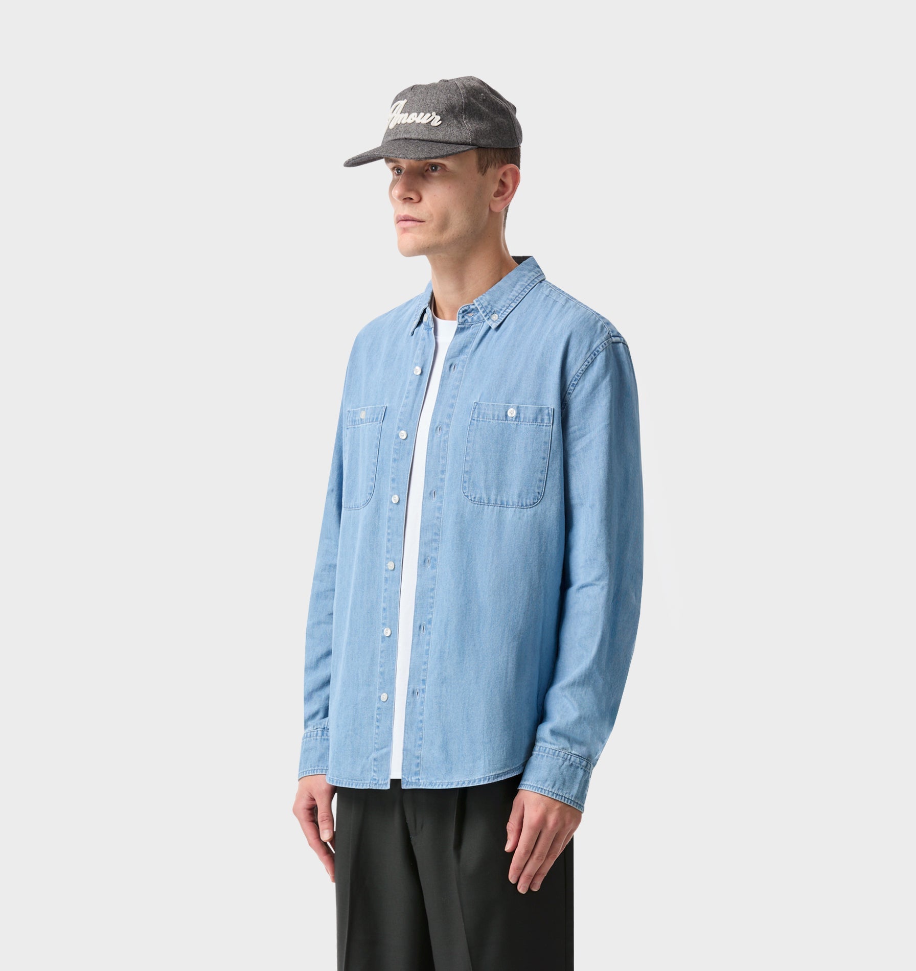 Denim LS Shirt - Vintage Blue
