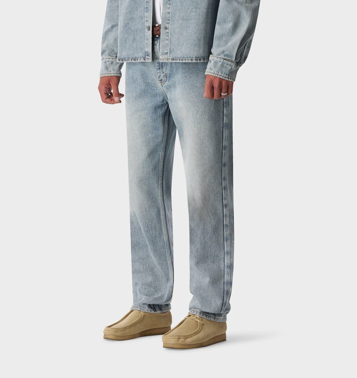 Tobi Straight Denim - Grey Blue