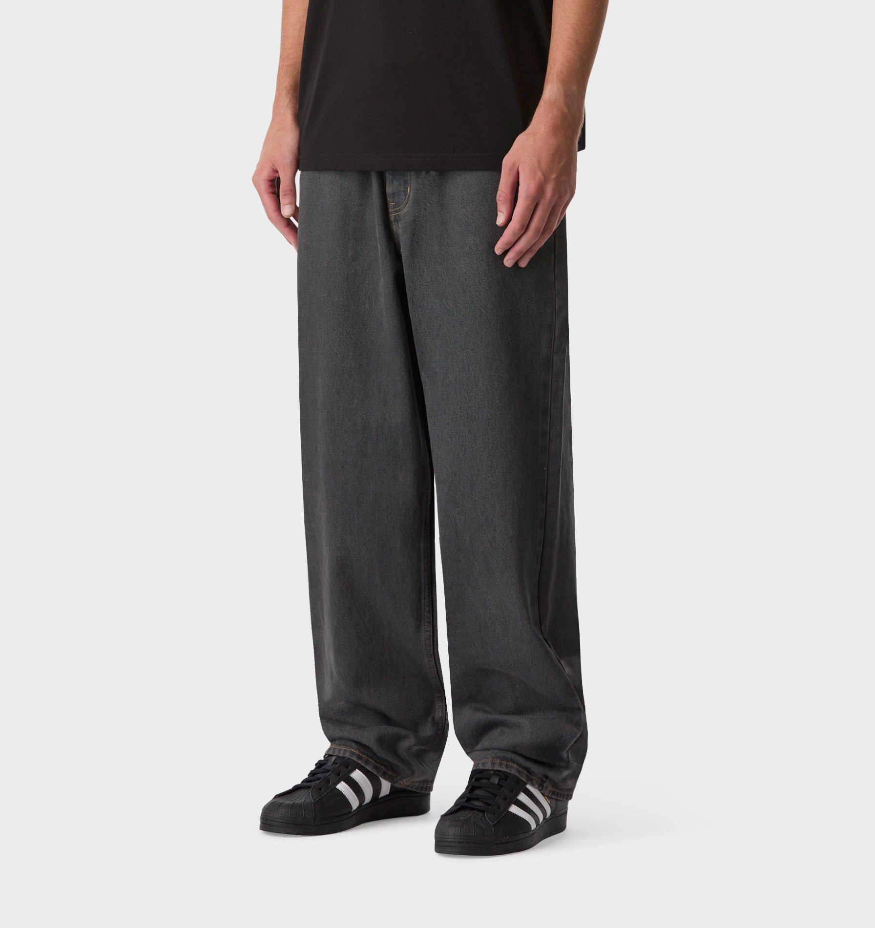 Edgar Wide Denim - Charcoal