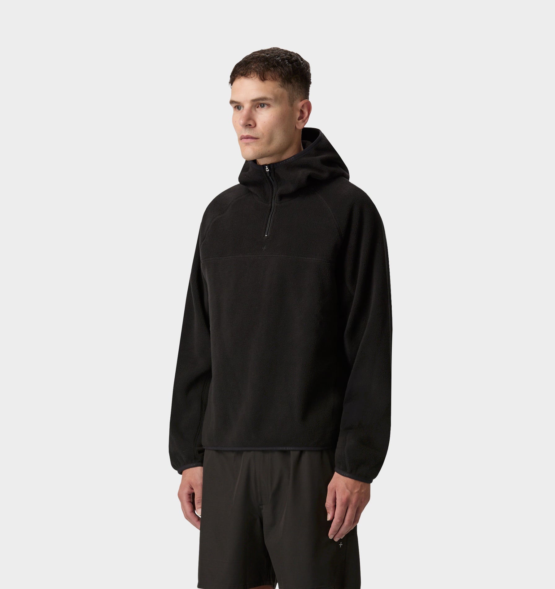 Active Hooded Fleece - Black