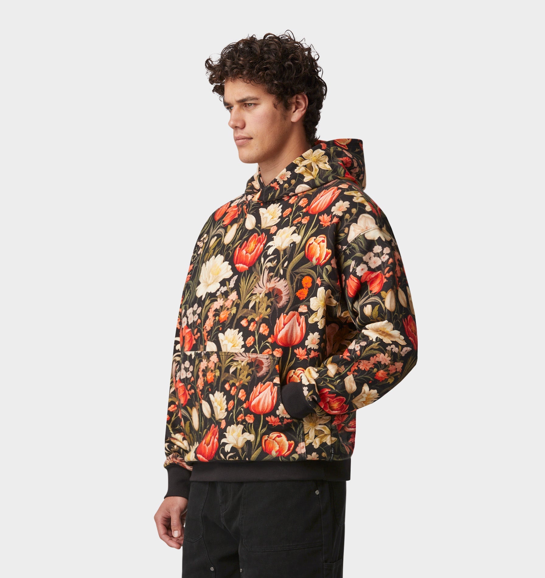 Dark Floral Box Hood - Dark Floral