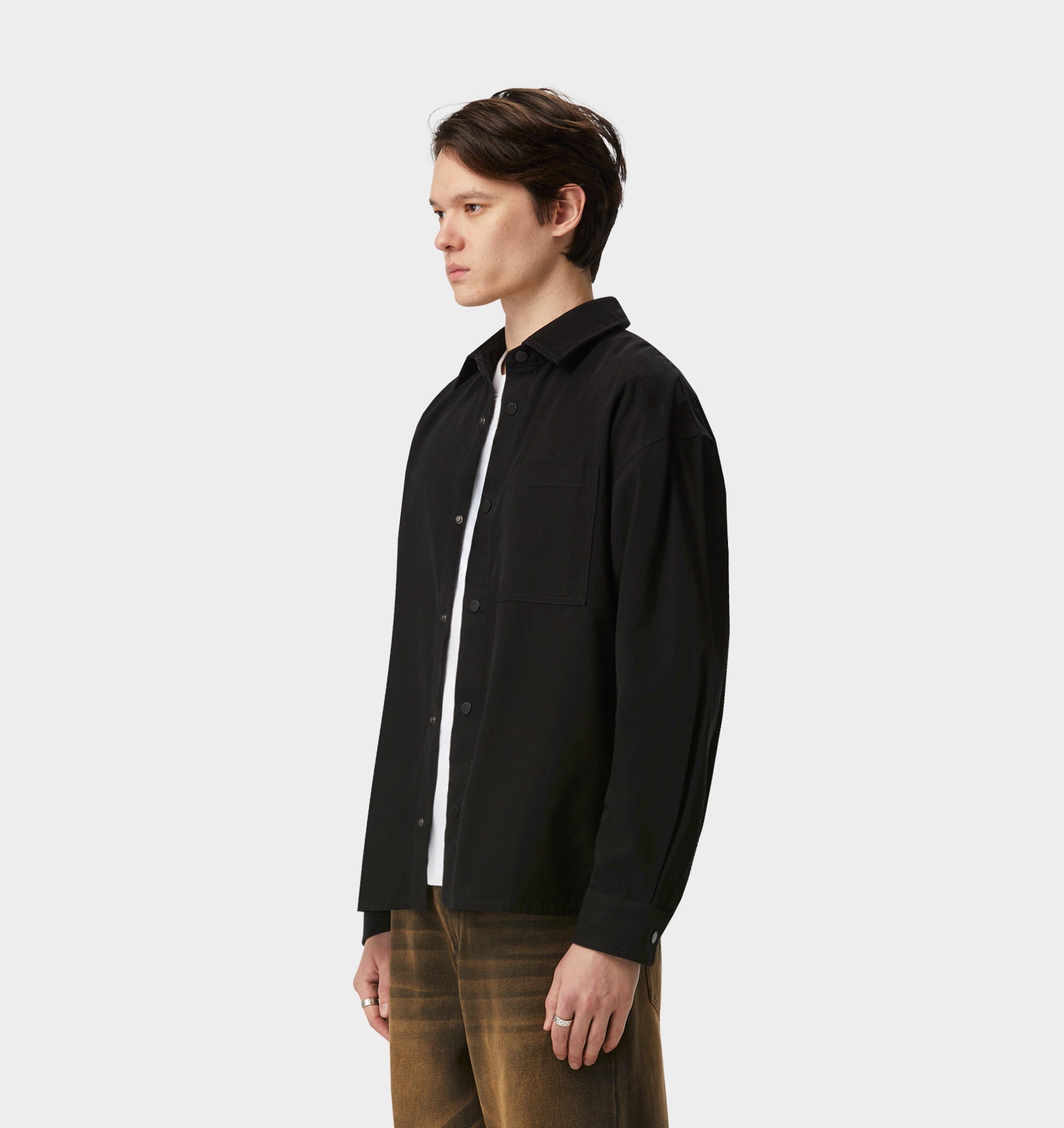 Canvas Overshirt - Vintage Black