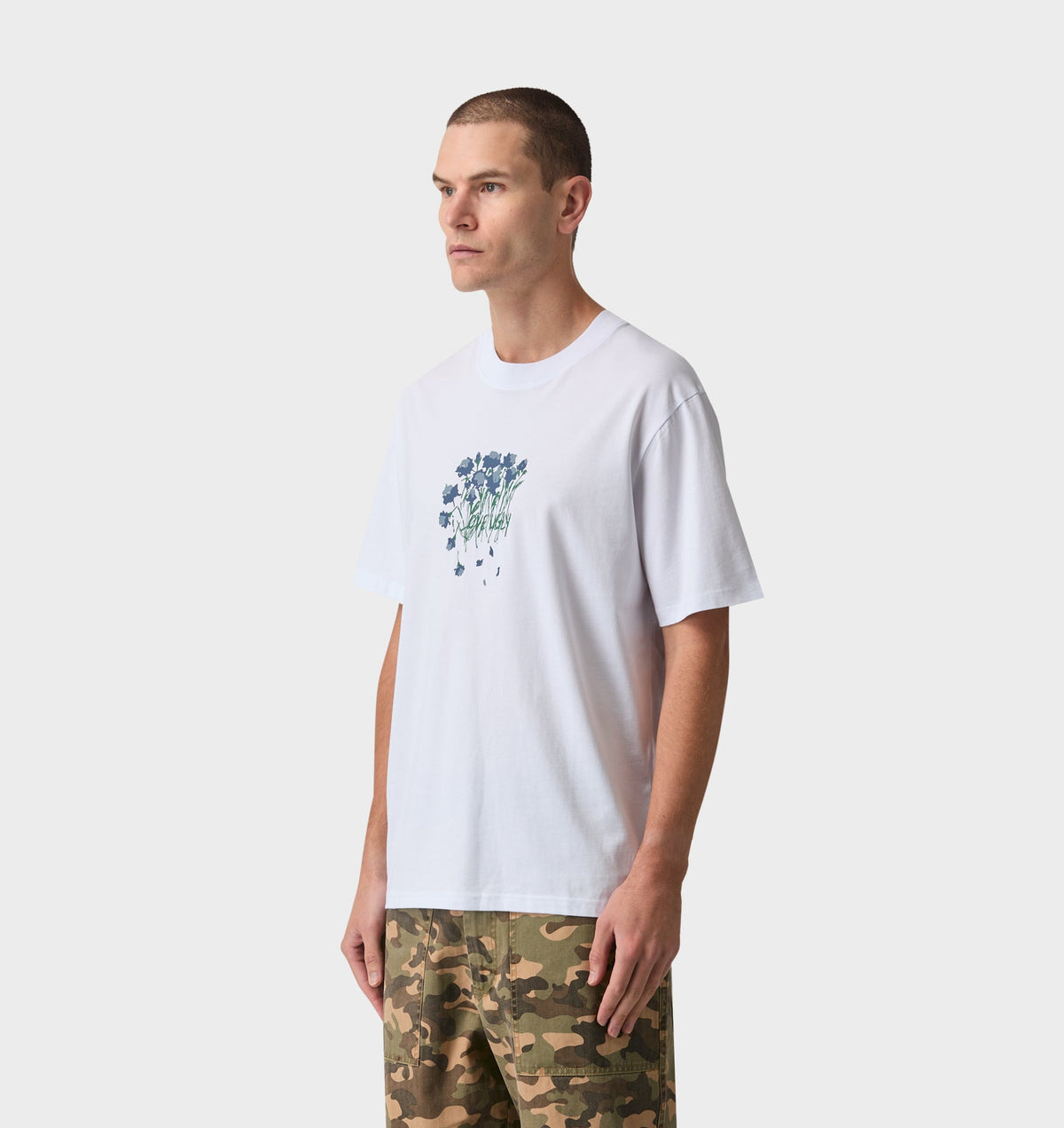 Wilted Flowers Uniform Tee - White