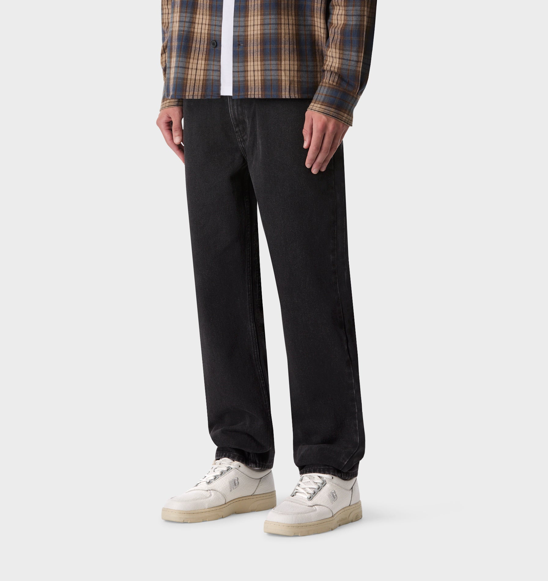 Tobi Straight Denim - Washed Black