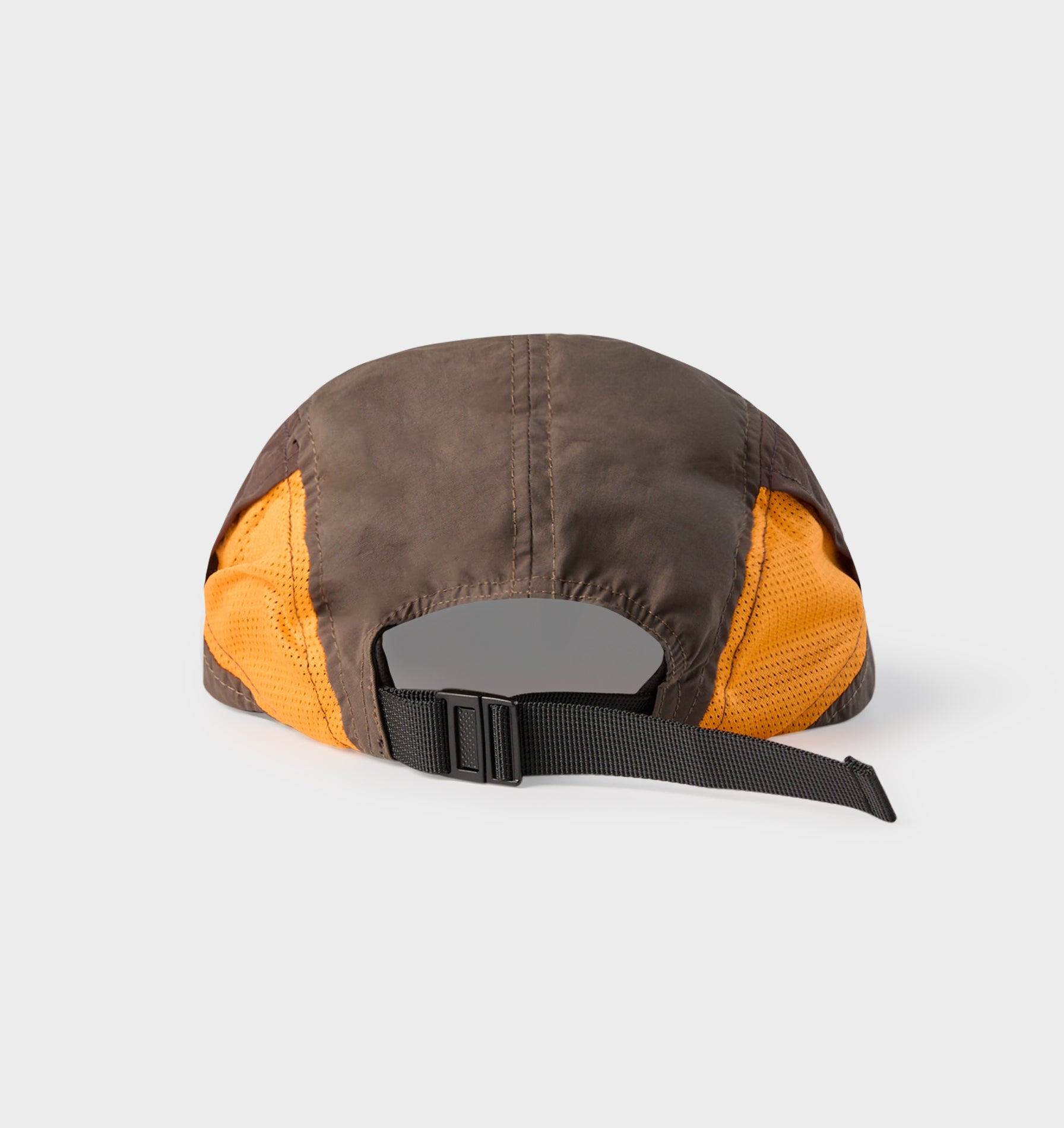 Active 5 Panel Cap - Brown/Black/Orange