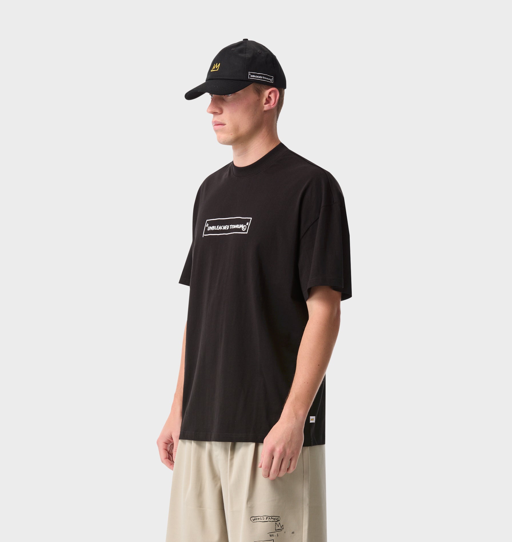 Basquiat Unbleached Box Tee 2.0 - Black