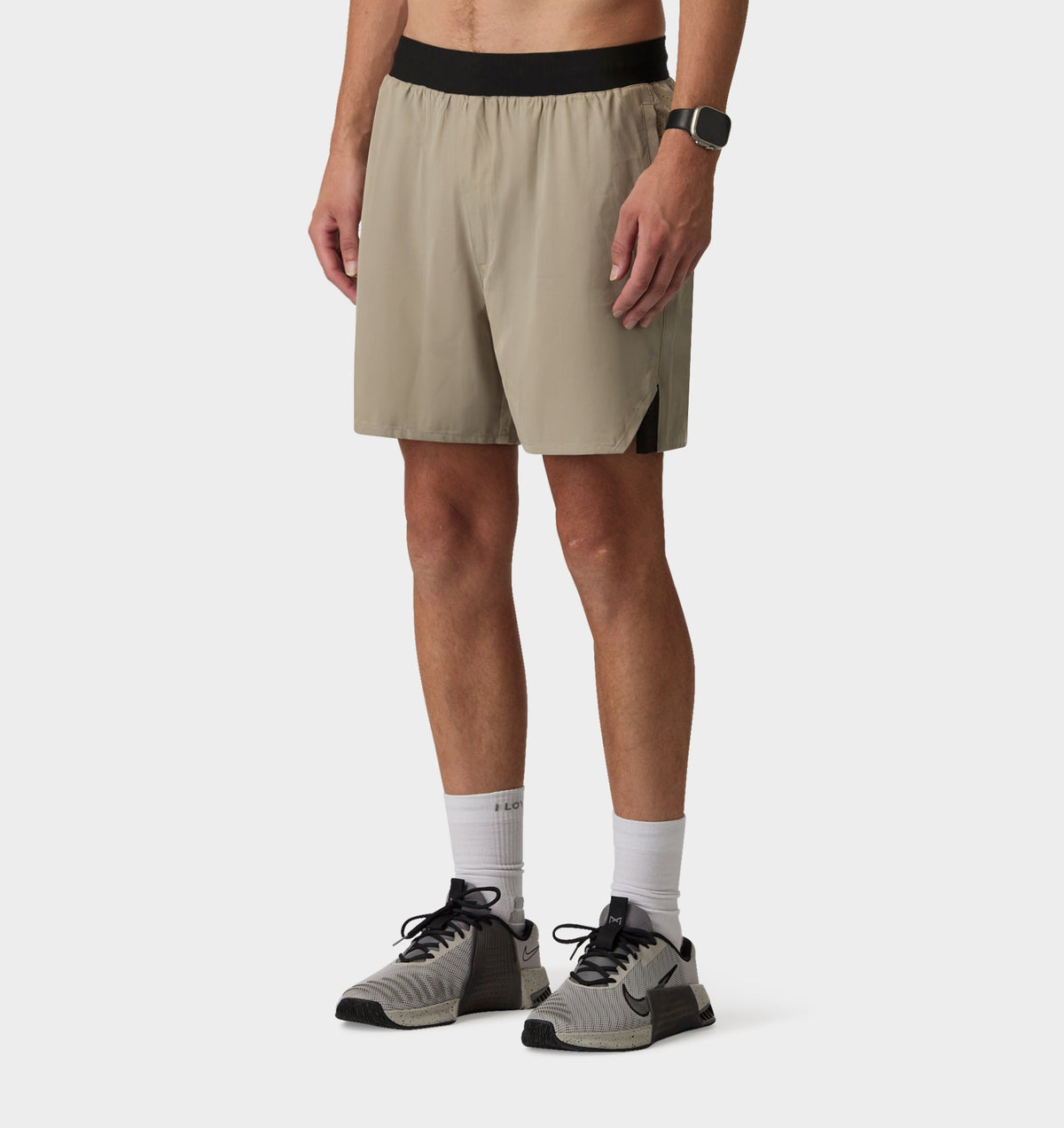 Active 5 Inch Short - Taupe