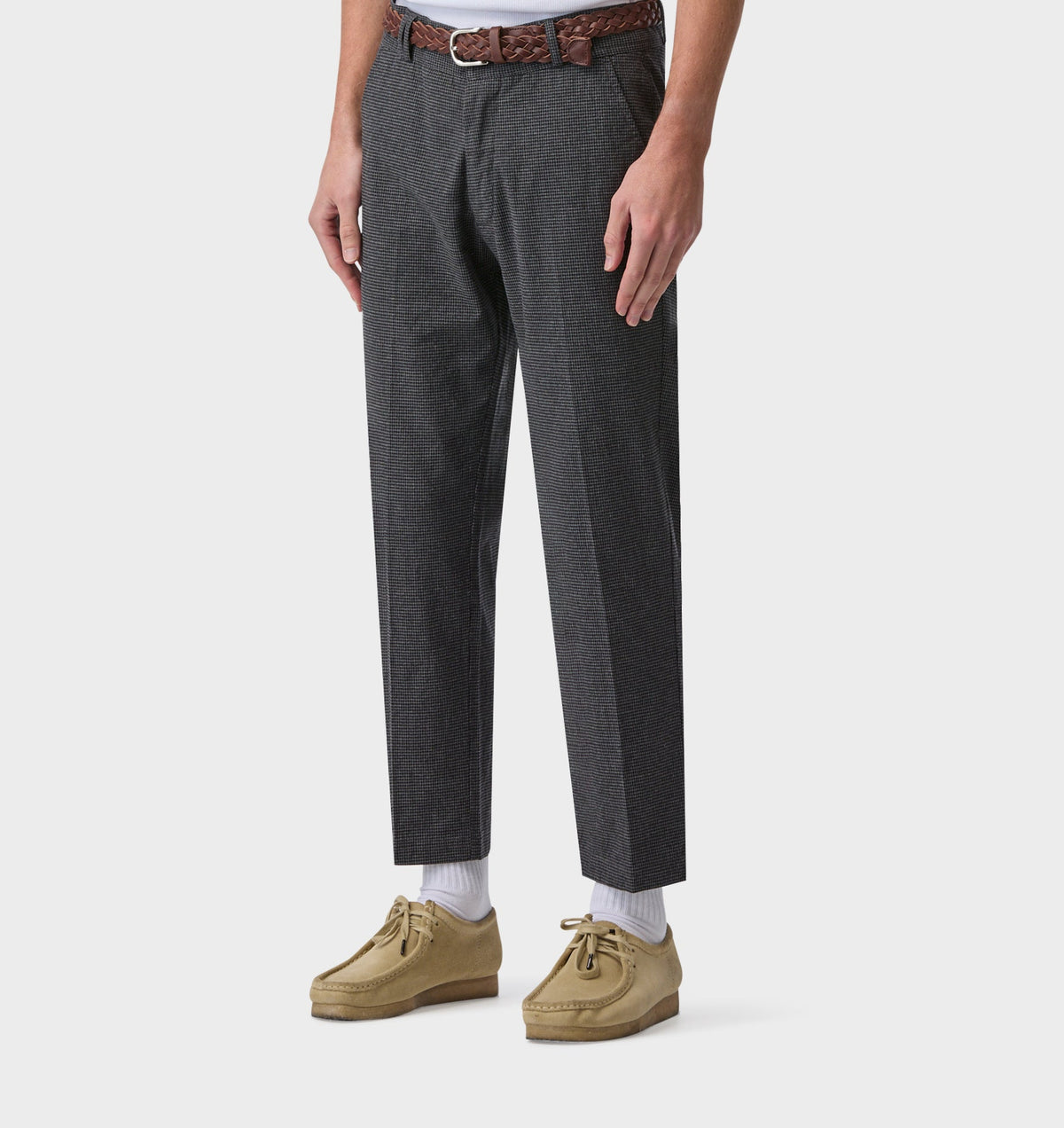 Slim Kobe Pant - Charcoal Houndstooth