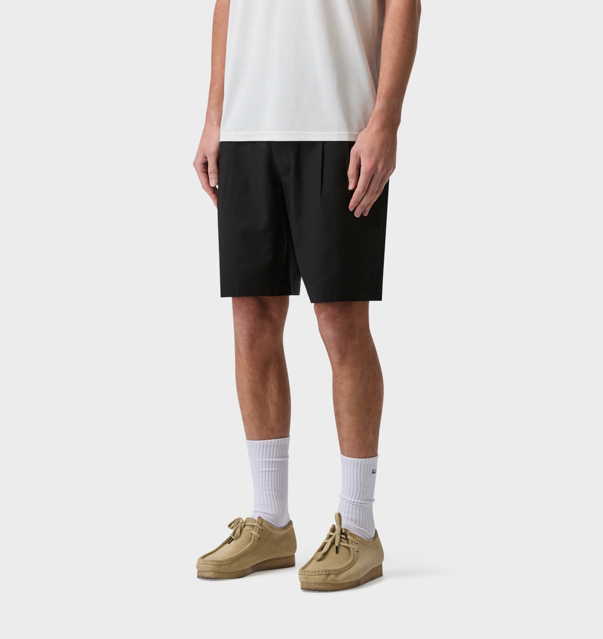 Quincy Pleated Short - Black