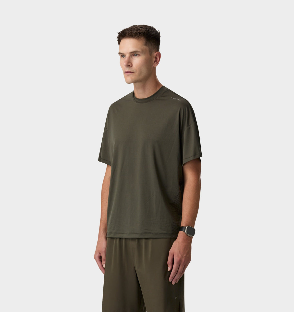 Active Crop Tee - Olive