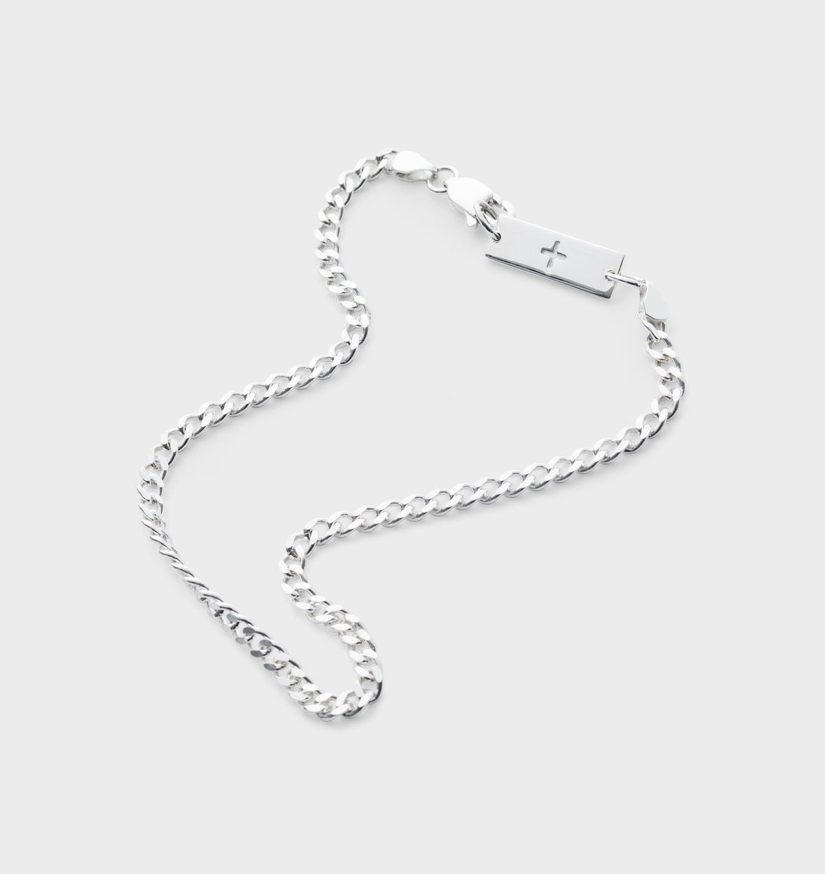 Fine Cuban Bracelet - Silver