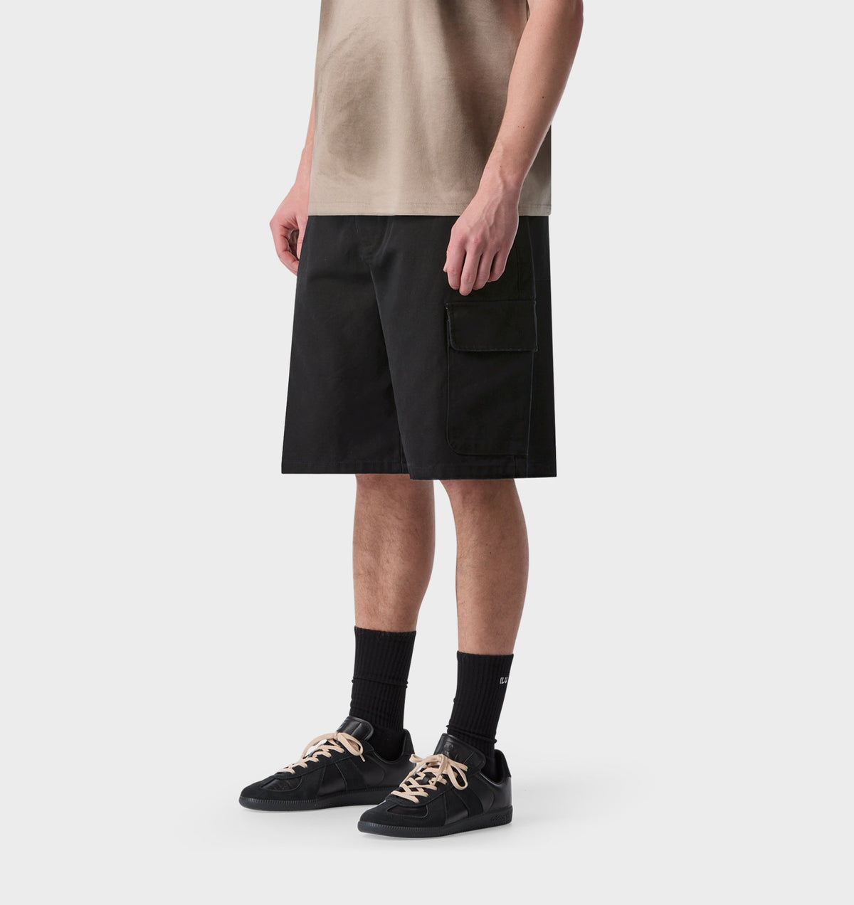 Canvas Cargo Short - Vintage Black