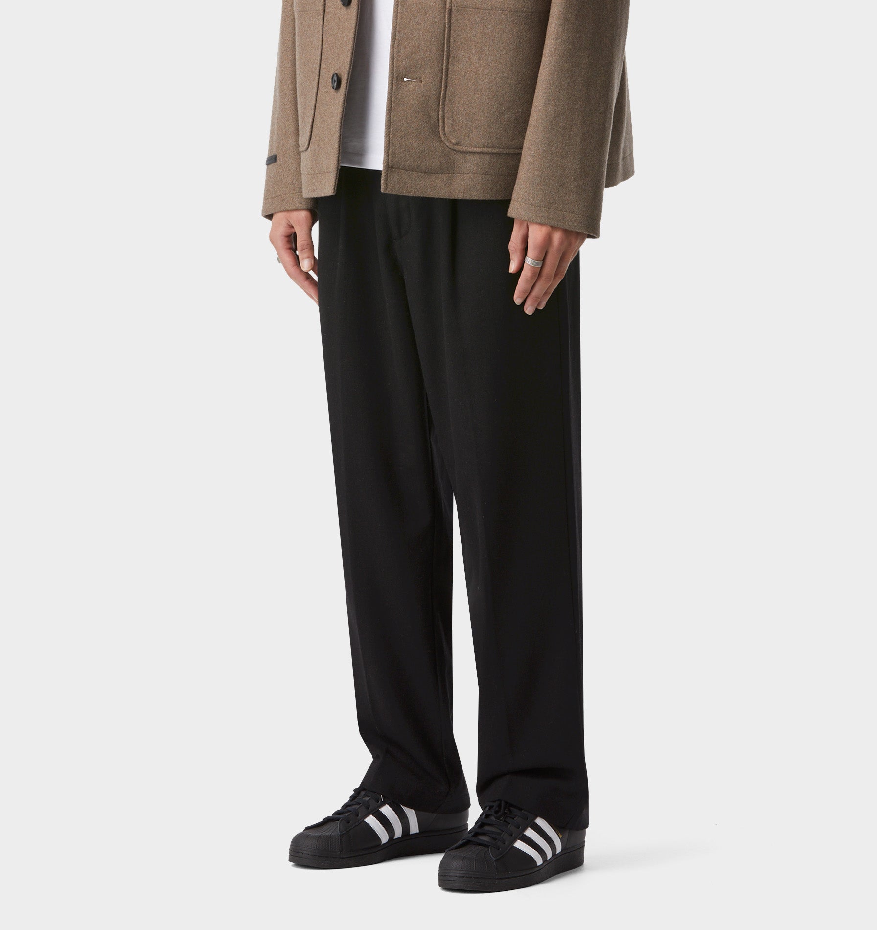 Winston Pant - Black Wool