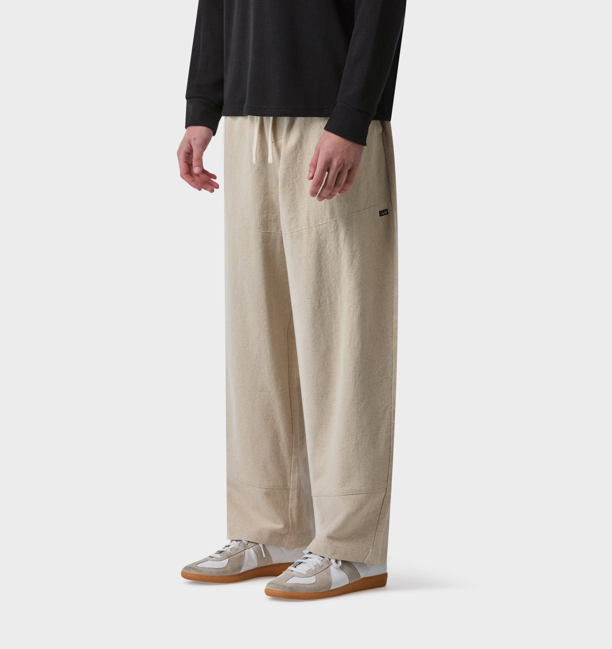 Linen Stirling Relaxed Pant - Bone