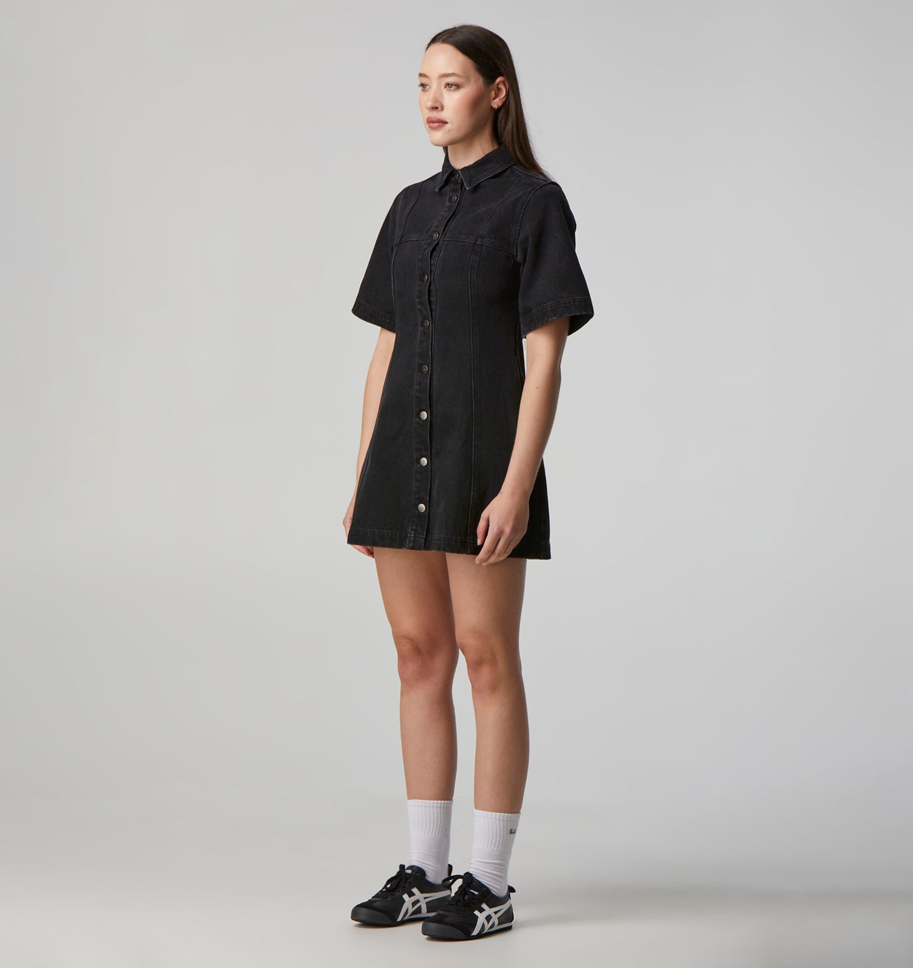 Lula Denim Dress - Washed Black
