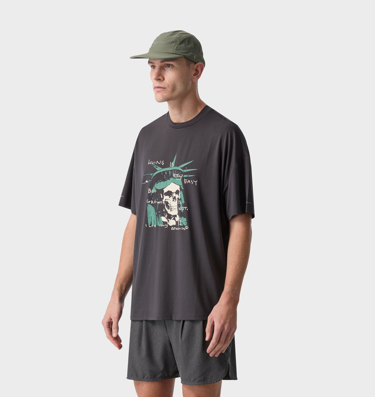 Liberty Active Box Tee - Charcoal