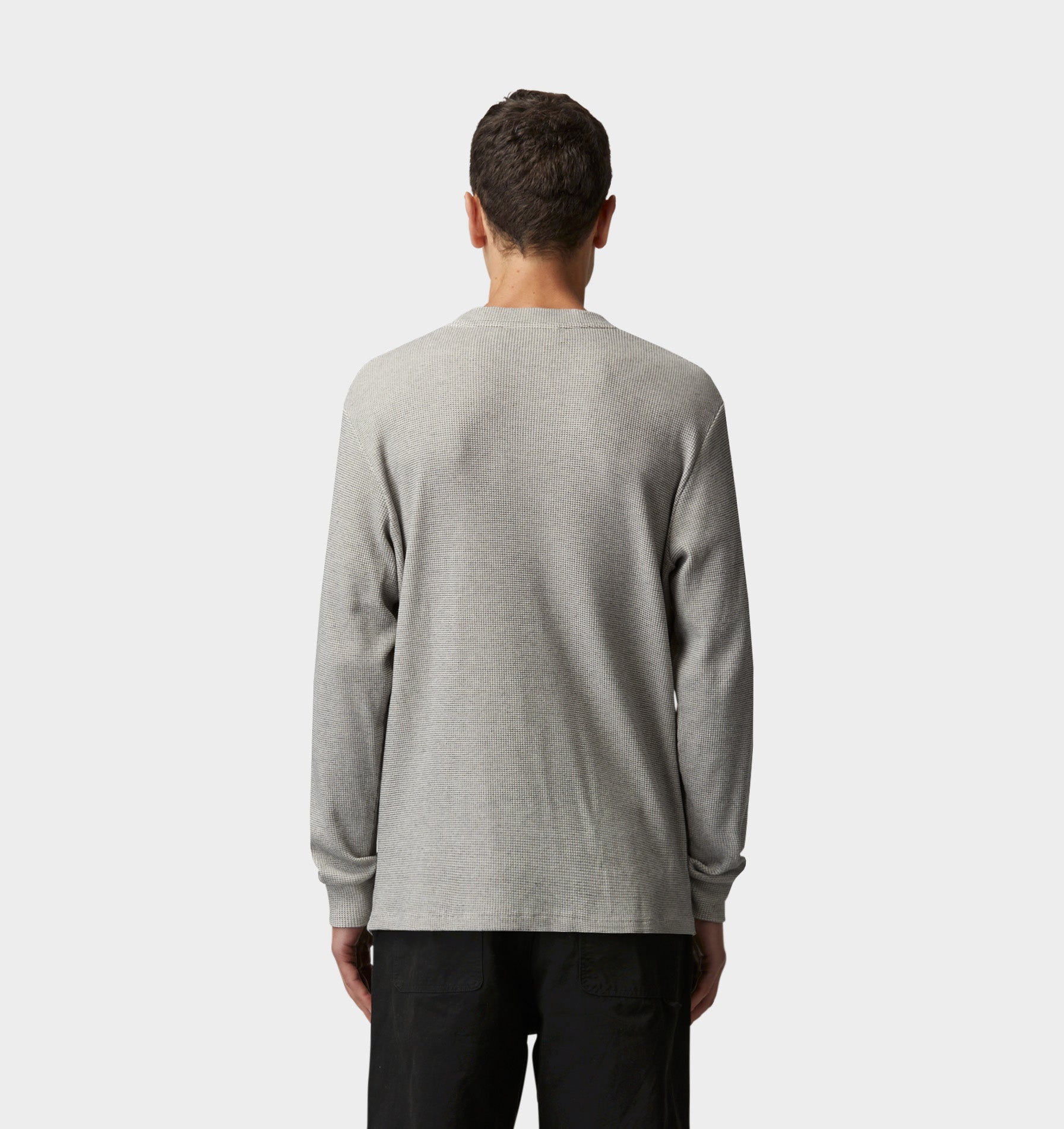 Henley LS Tee - Concrete Marle