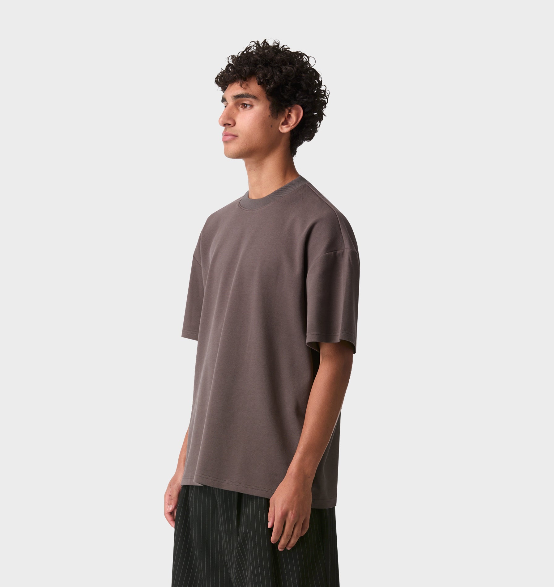 Pique Heavy Box Tee 2.0 - Cobblestone