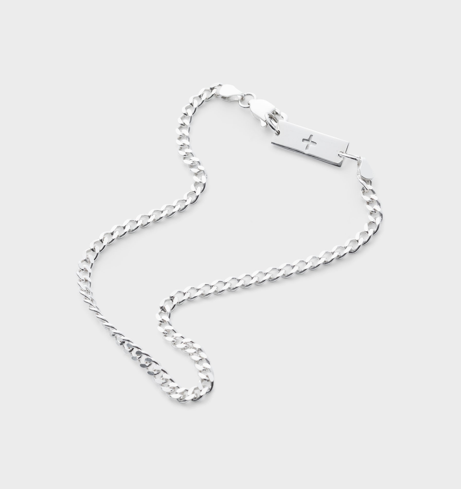 Fine Cuban Bracelet - Silver