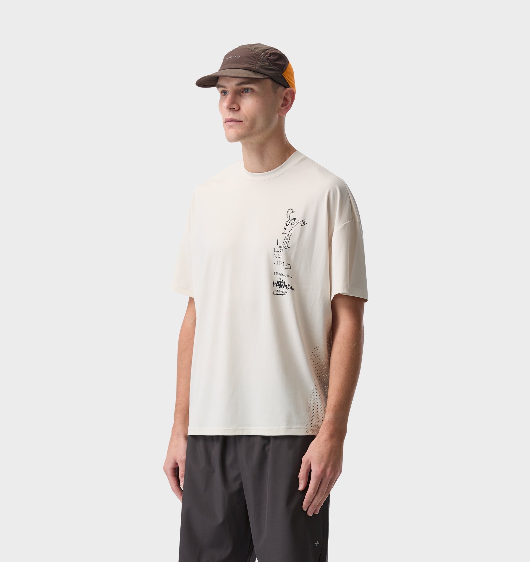 Restrained Active Crop Tee - Off White