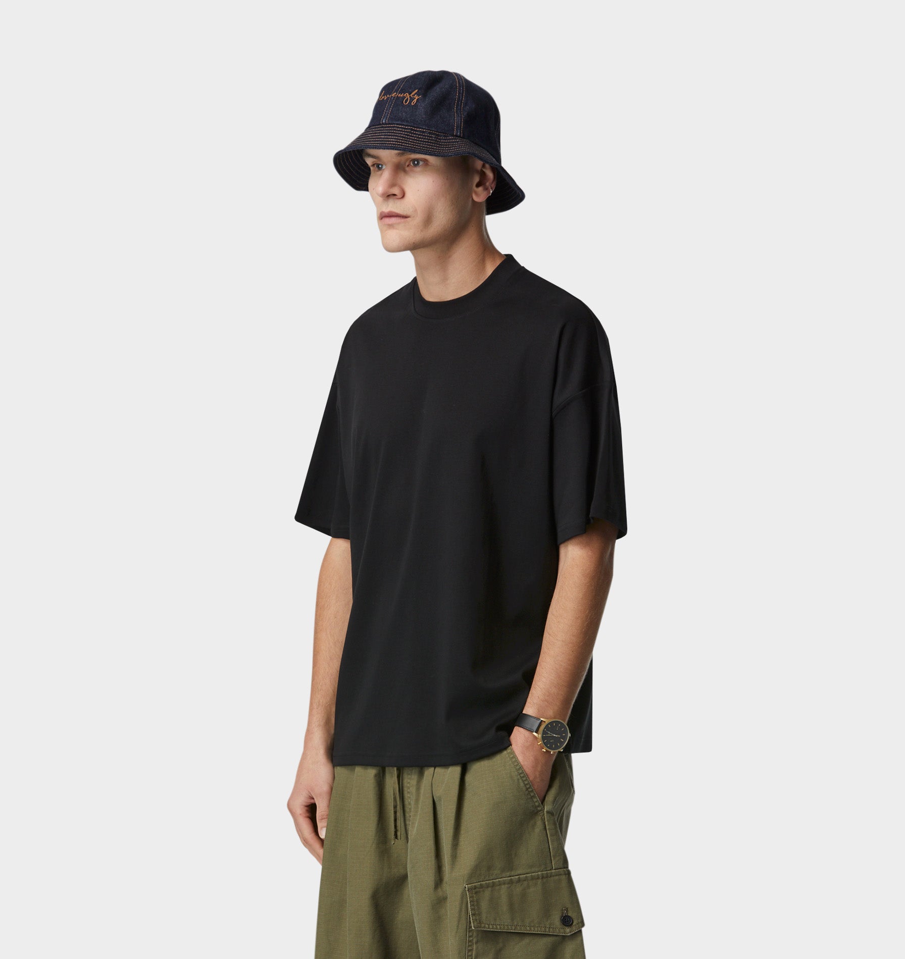 Interlock Lewi Crop Tee - Black